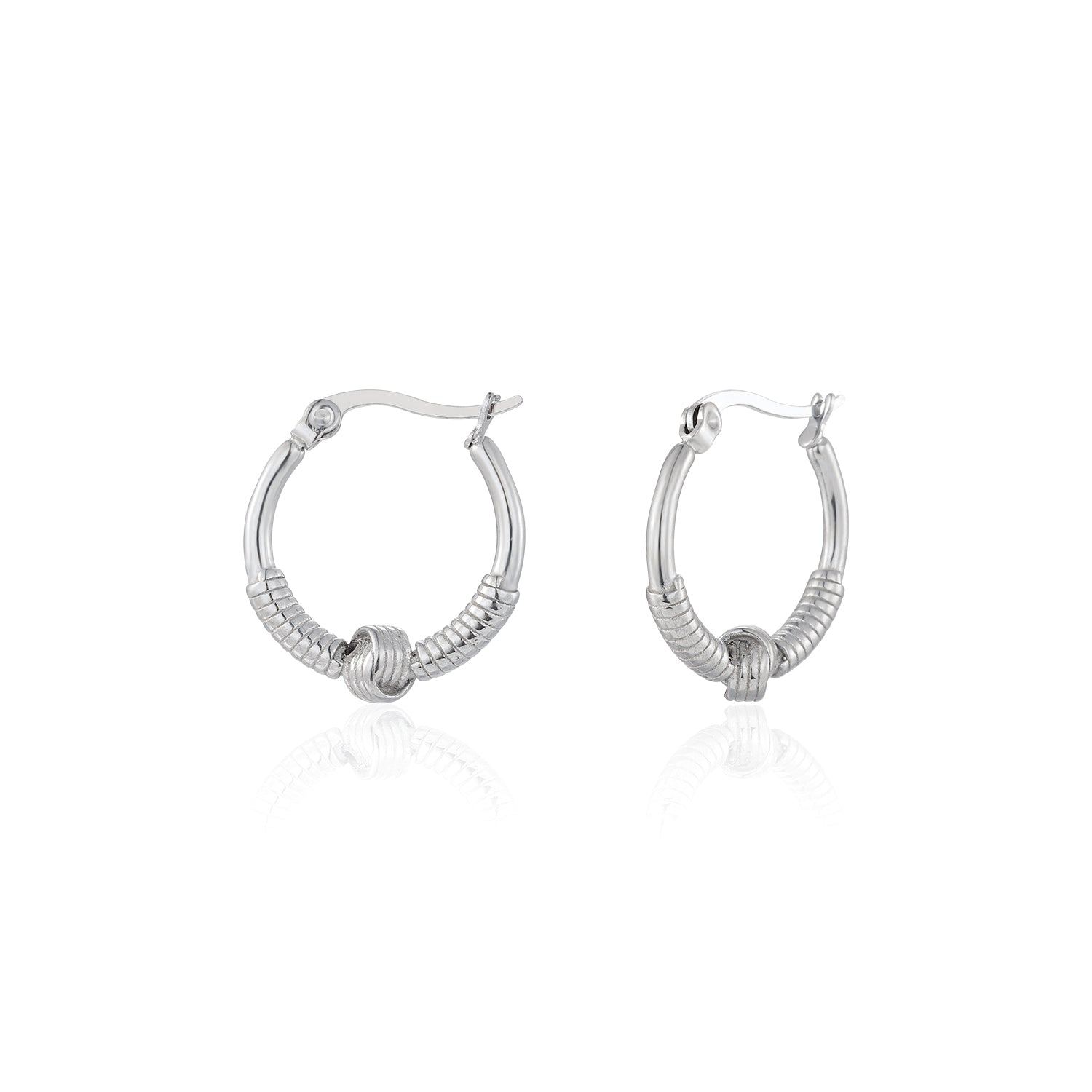 Oorbellen Bali knoop zilver - Desieradenconcurrent.nl