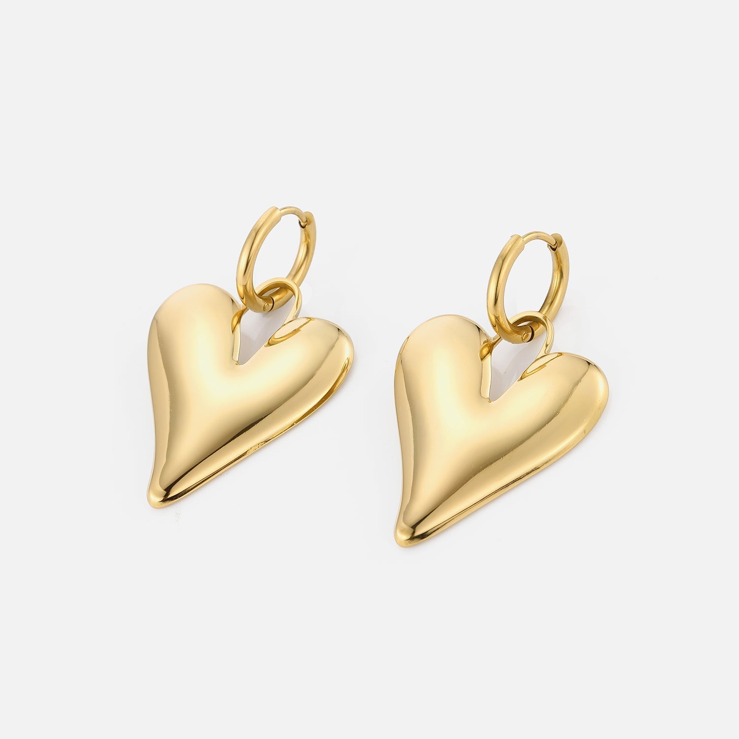 Oorbellen lux hart goud - Desieradenconcurrent.nl