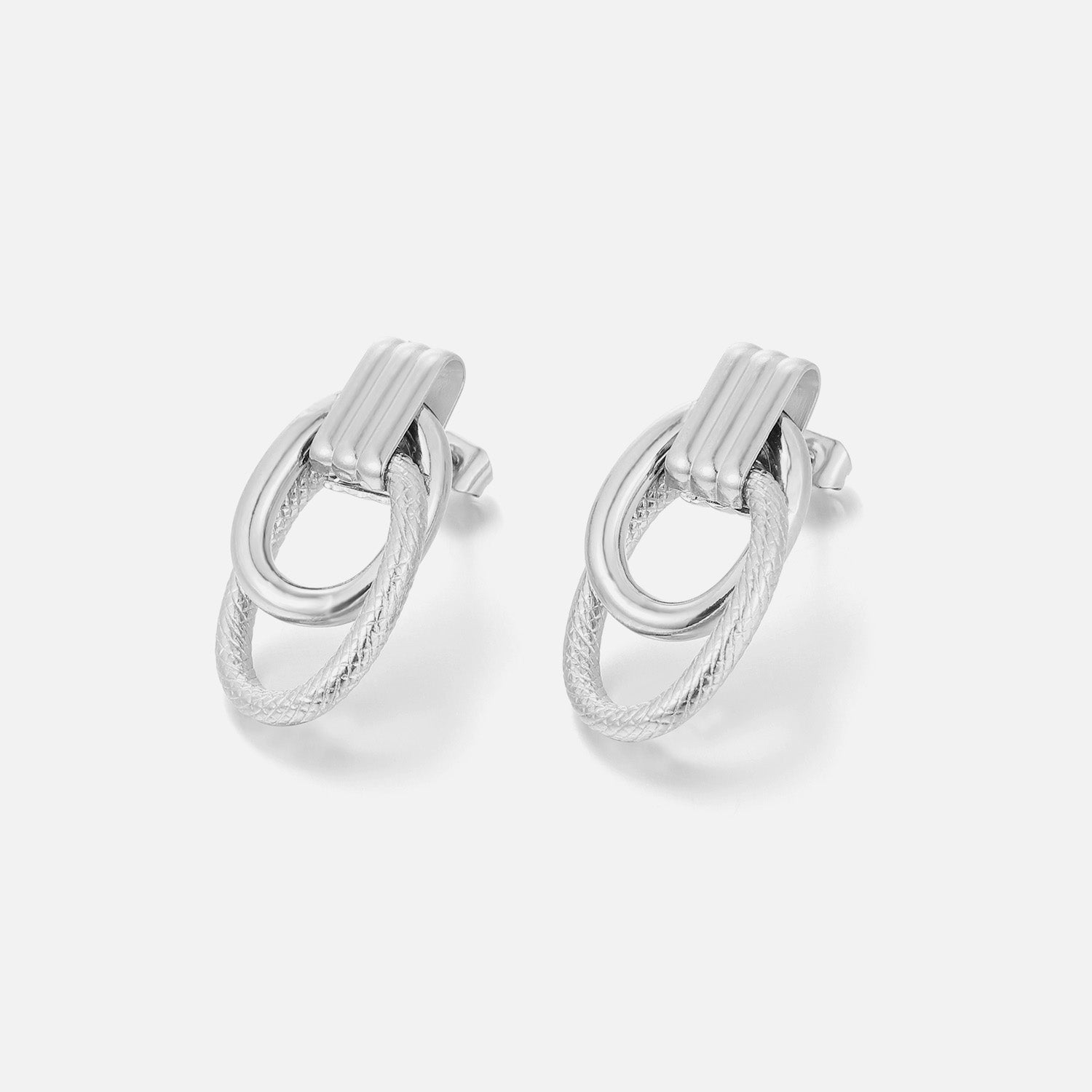 Oorbellen lux ovaal zilver - Desieradenconcurrent.nl