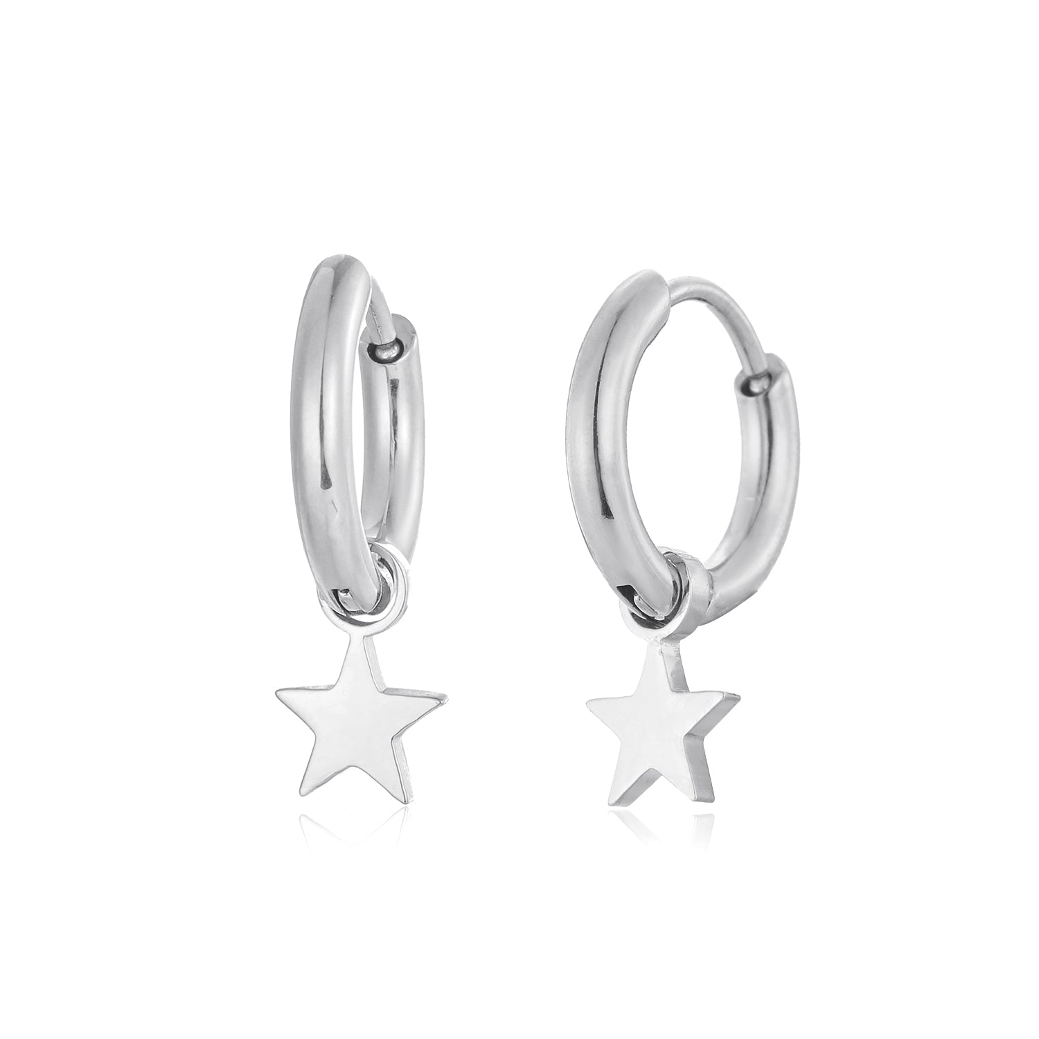 Oorbellen ster zilver - Desieradenconcurrent.nl