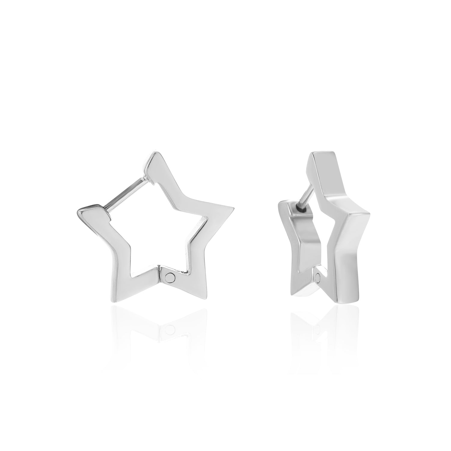 Oorbellen ster zilver - Desieradenconcurrent.nl
