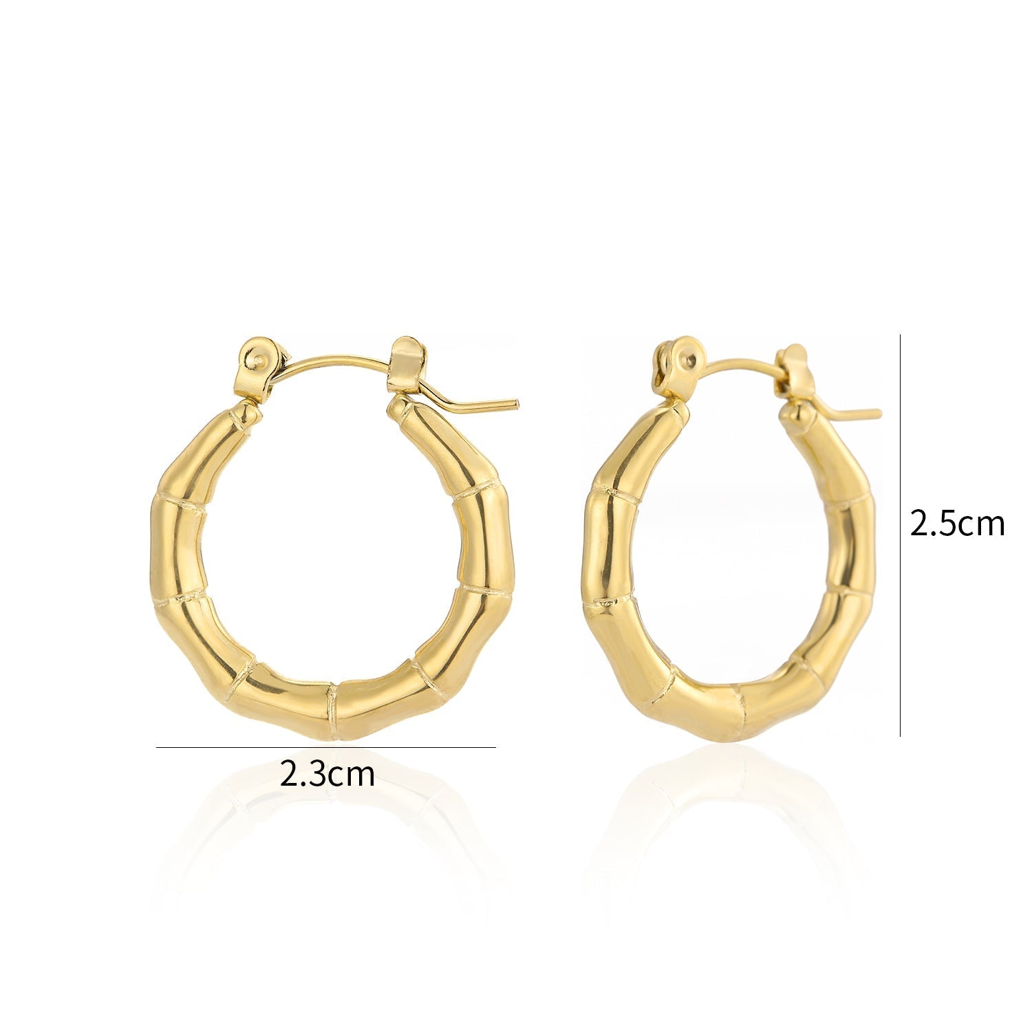 Oorring bambo goud - Desieradenconcurrent.nl