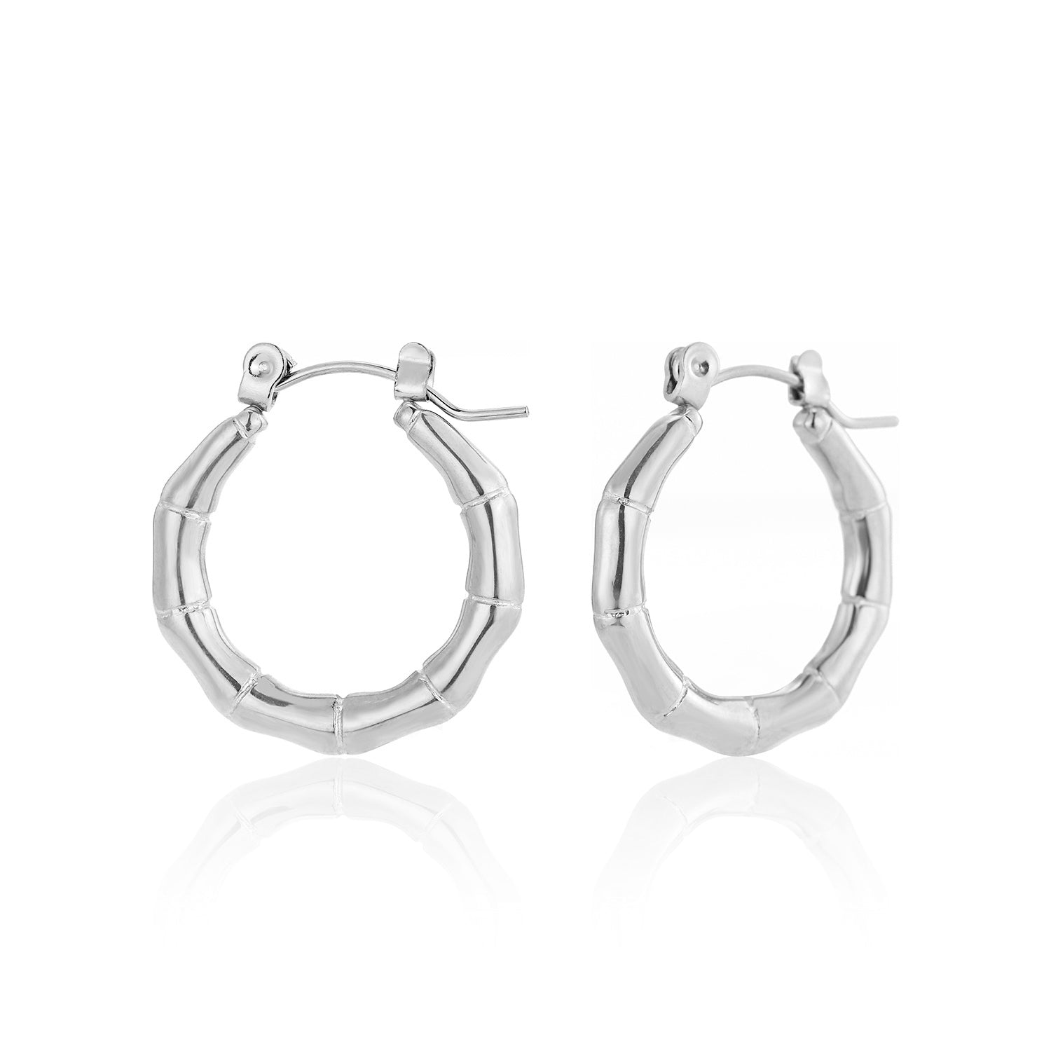 Oorring bambo zilver - Desieradenconcurrent.nl