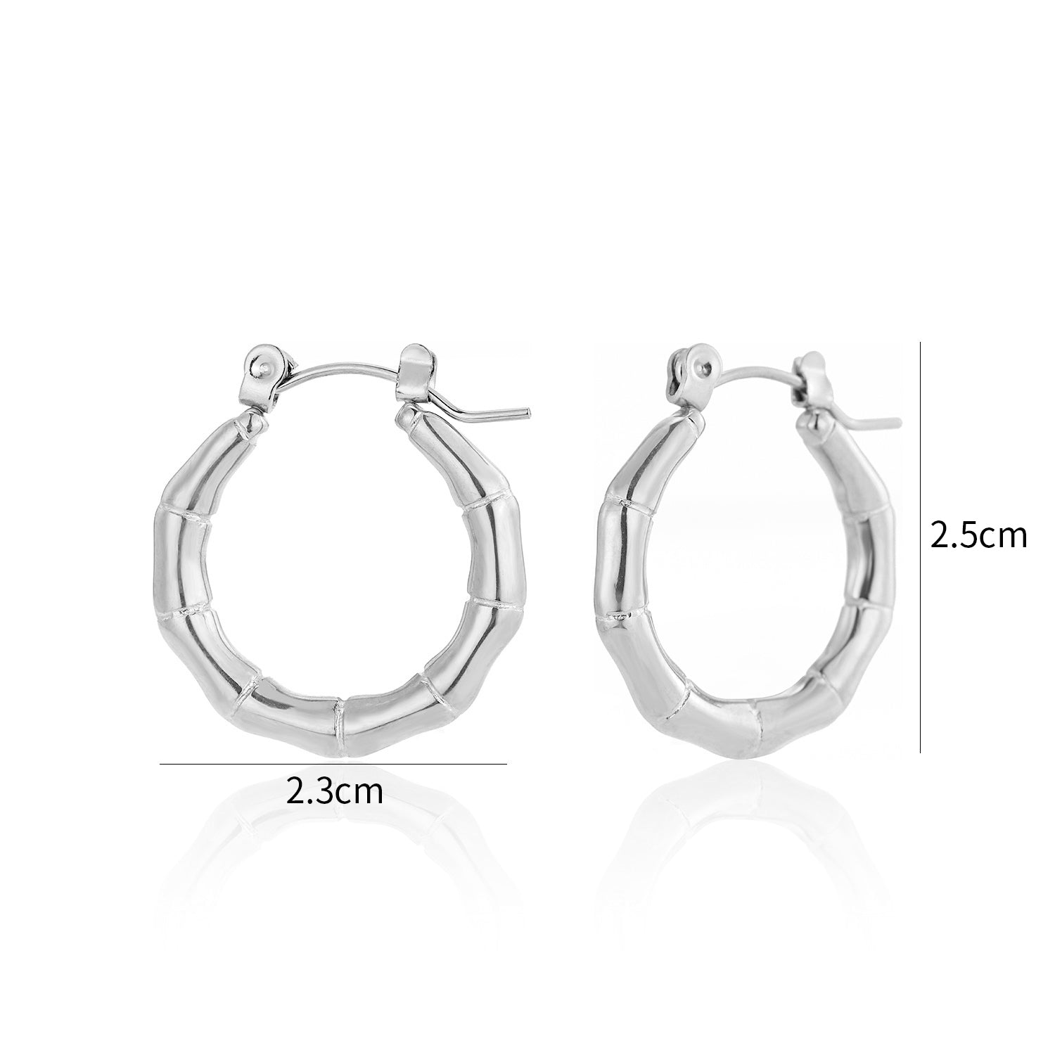 Oorring bambo zilver - Desieradenconcurrent.nl