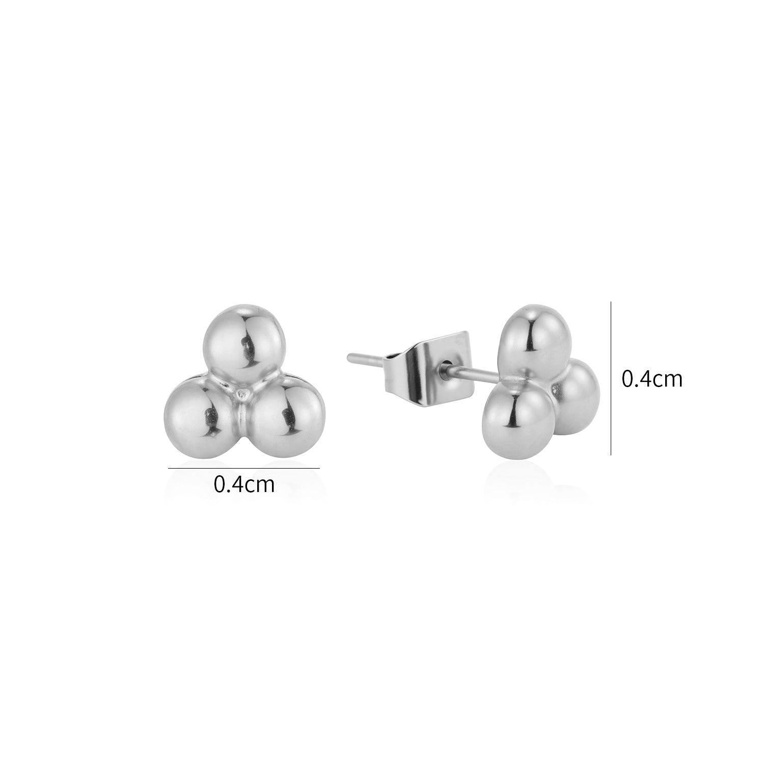 Oorstekers dots zilver - Desieradenconcurrent.nl