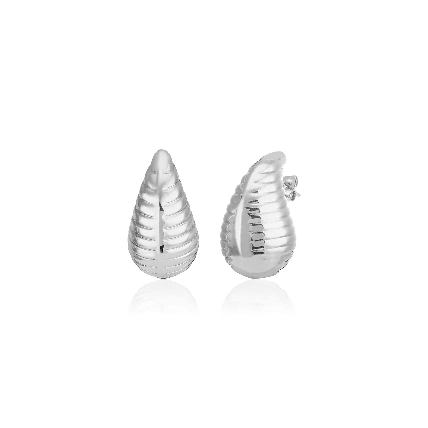 Oorstekers druppel Lux 27mm zilver - Desieradenconcurrent.nl