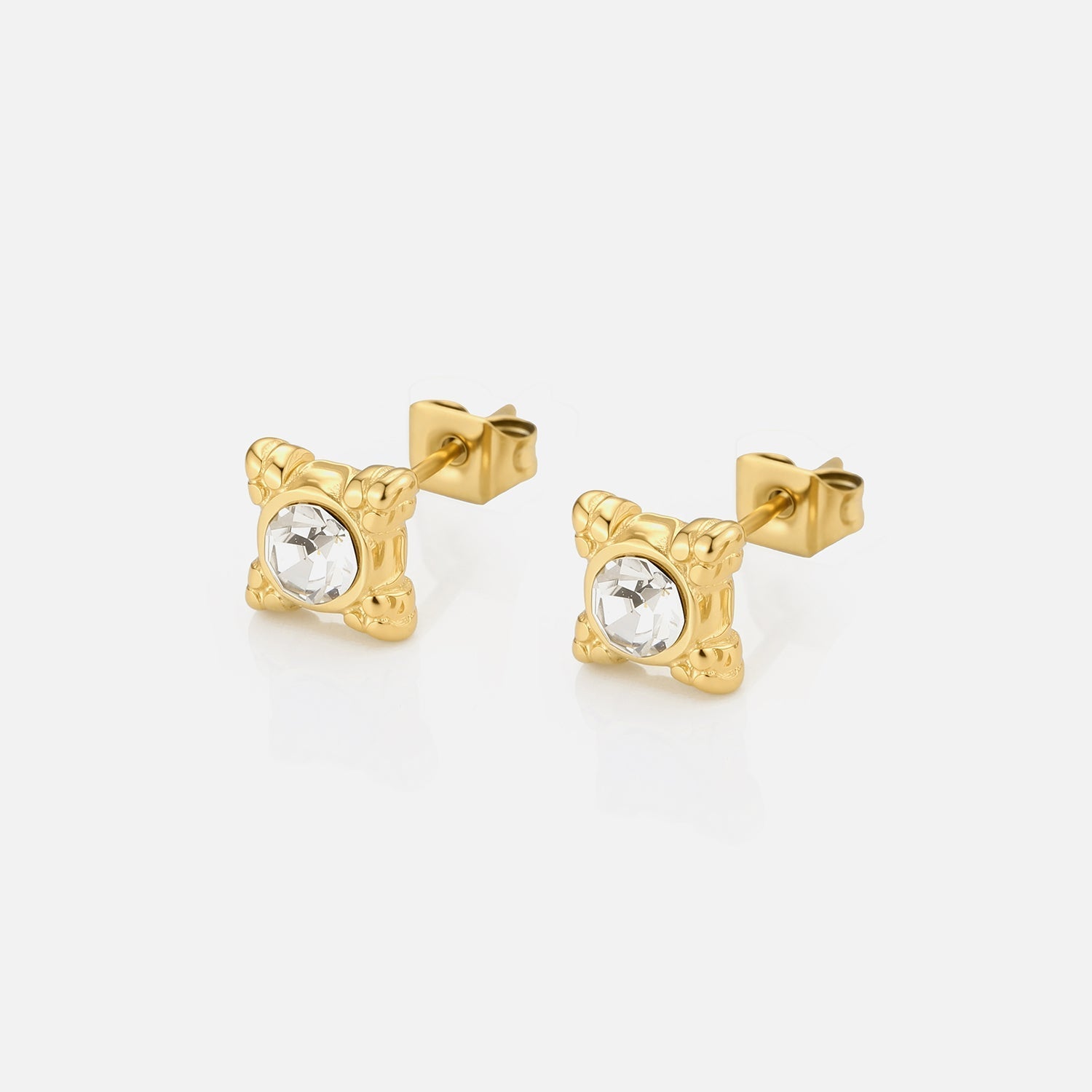 Oorstekers fancy zirkonia goud - Desieradenconcurrent.nl