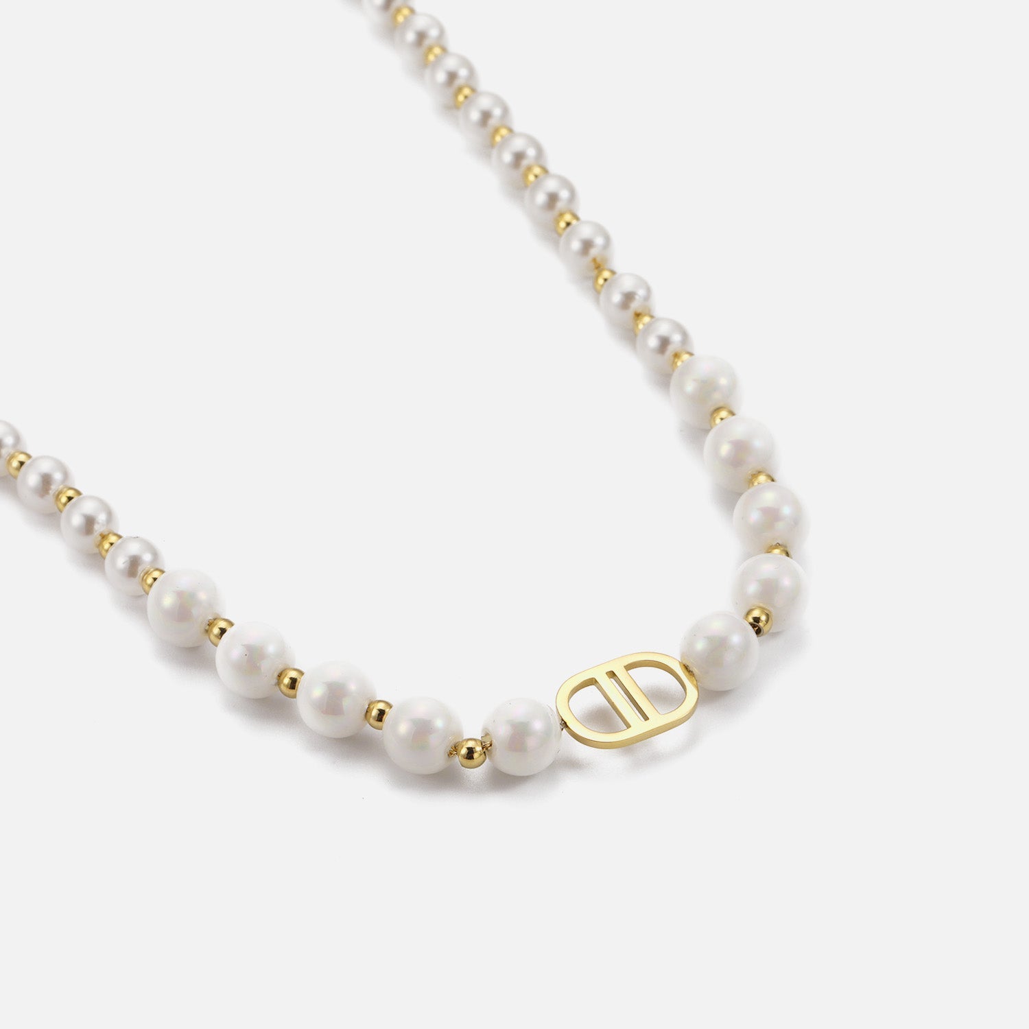 Parelketting goodlife goud - Desieradenconcurrent.nl
