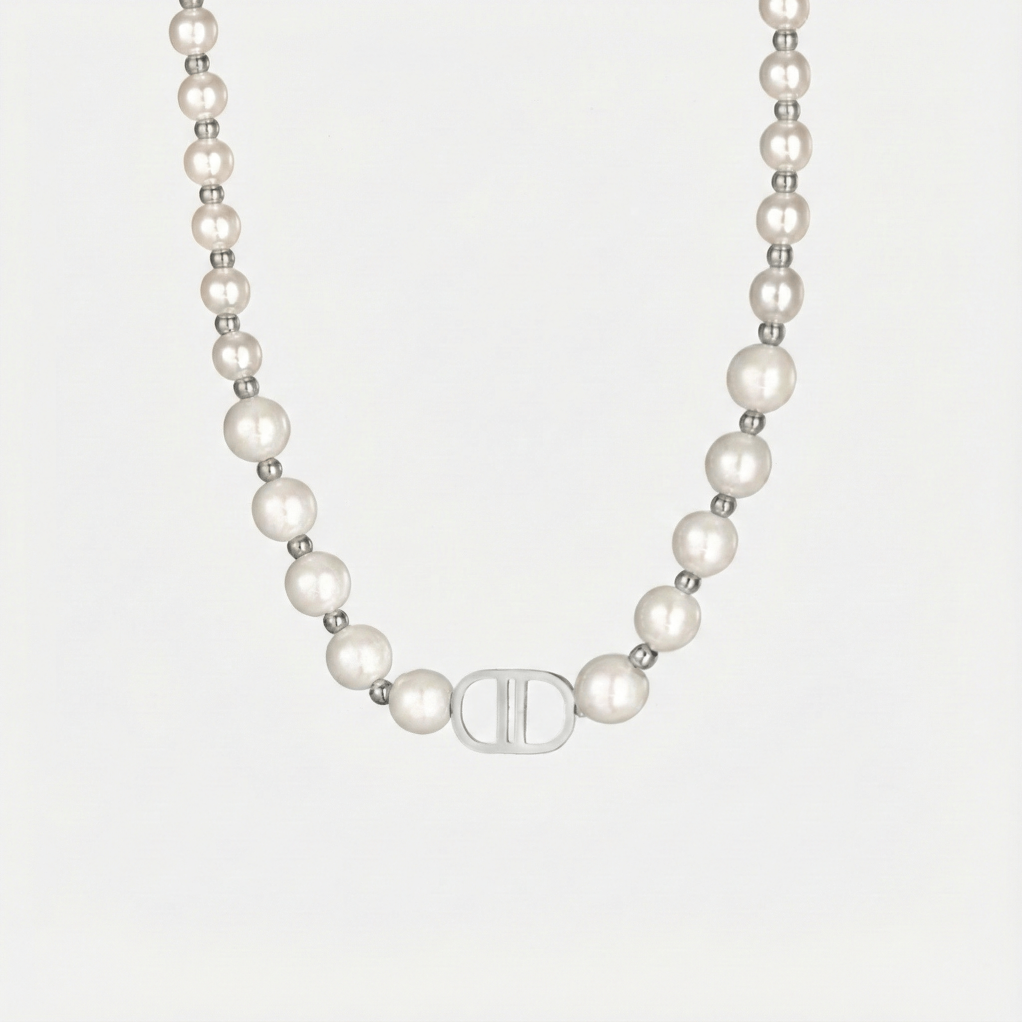 Parelketting goodlife zilver - Desieradenconcurrent.nl
