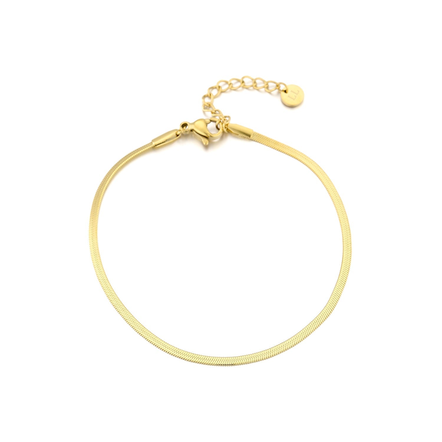 Platte armband 2mm goud - Desieradenconcurrent.nl