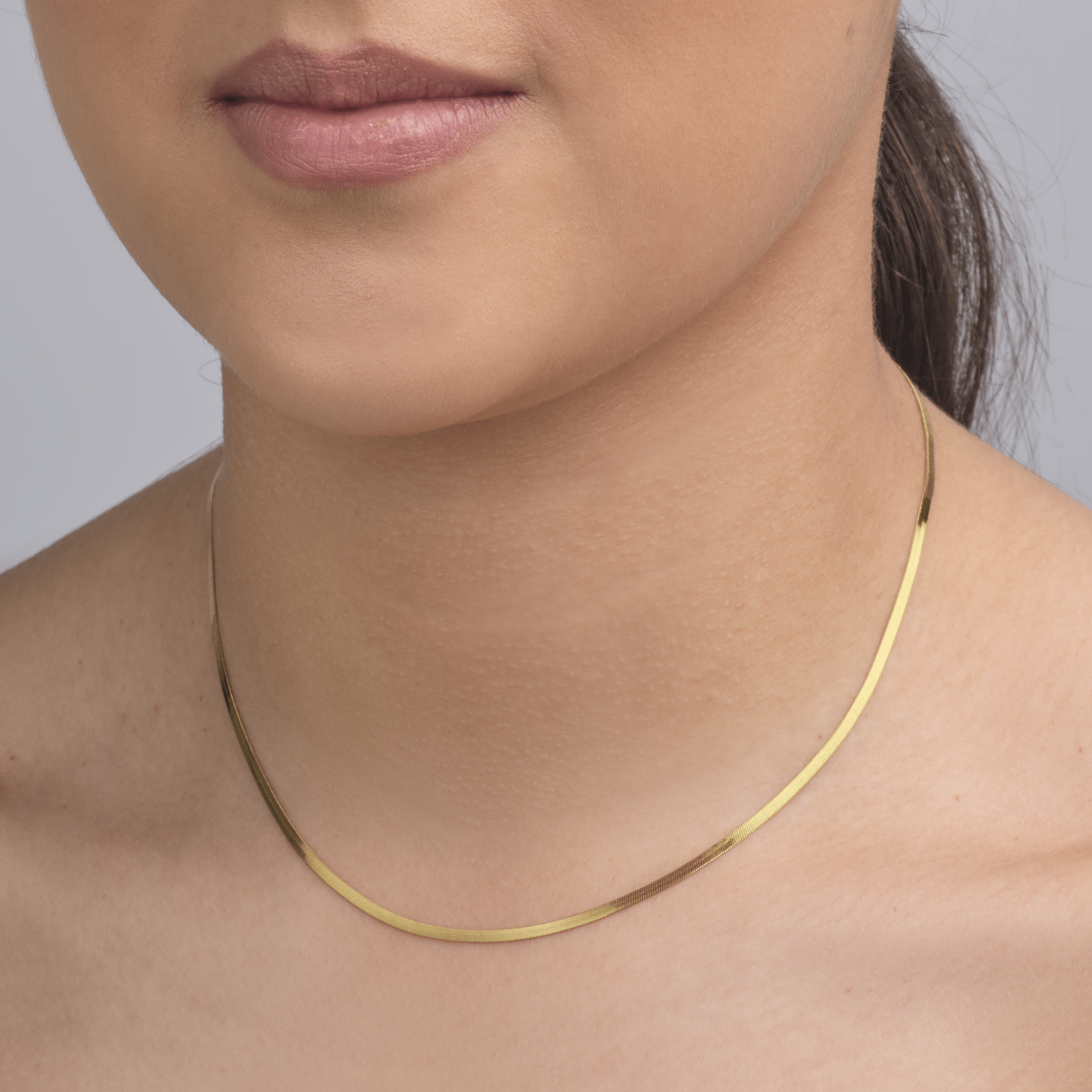 Platte ketting 2mm goud - Desieradenconcurrent.nl