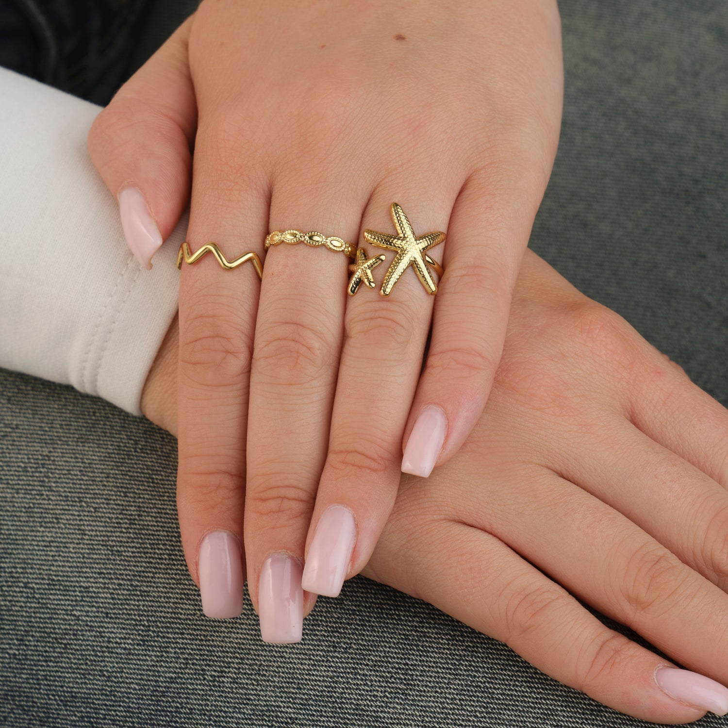 Ring boho dots goud - Desieradenconcurrent.nl