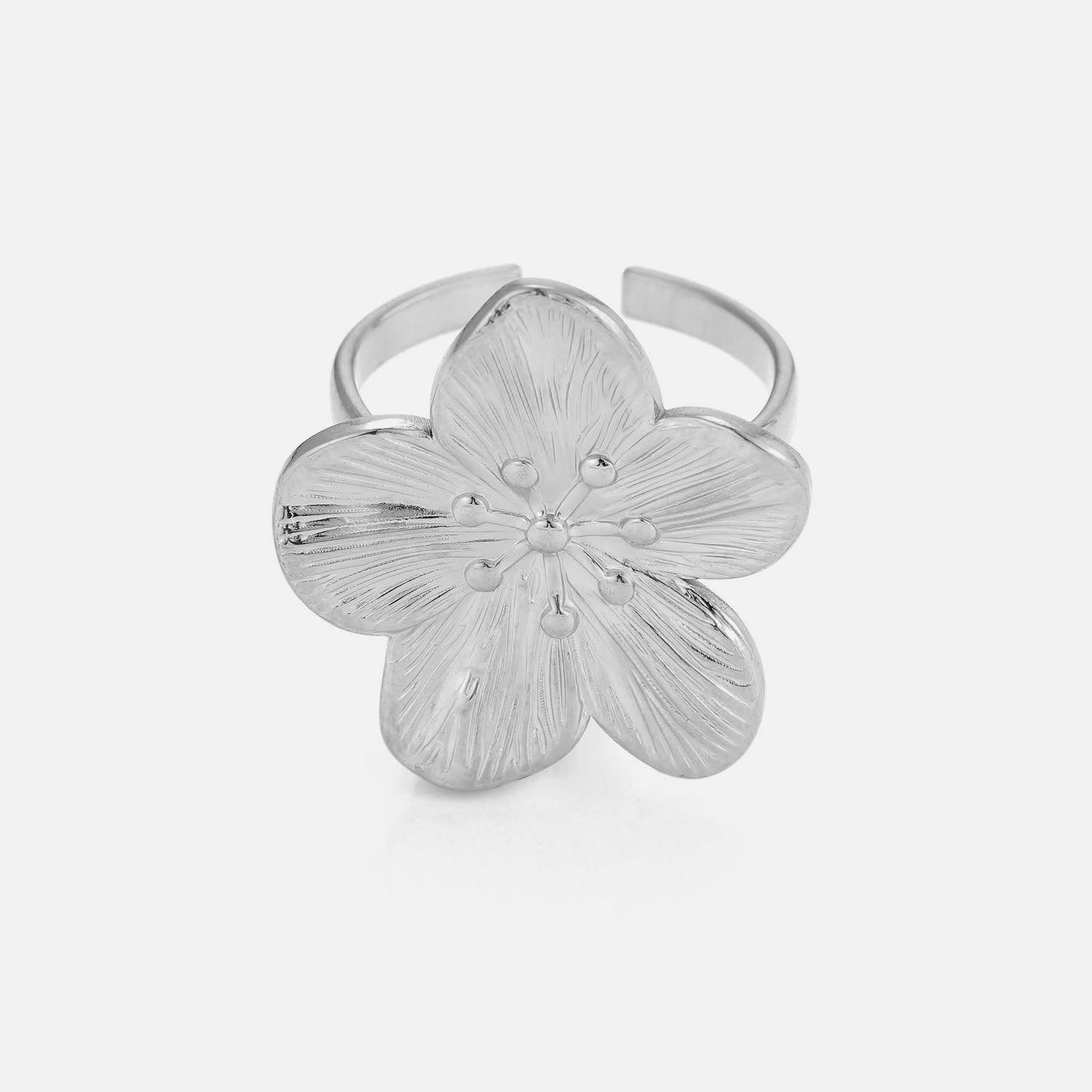 Ring botanical bloom zilver - Desieradenconcurrent.nl