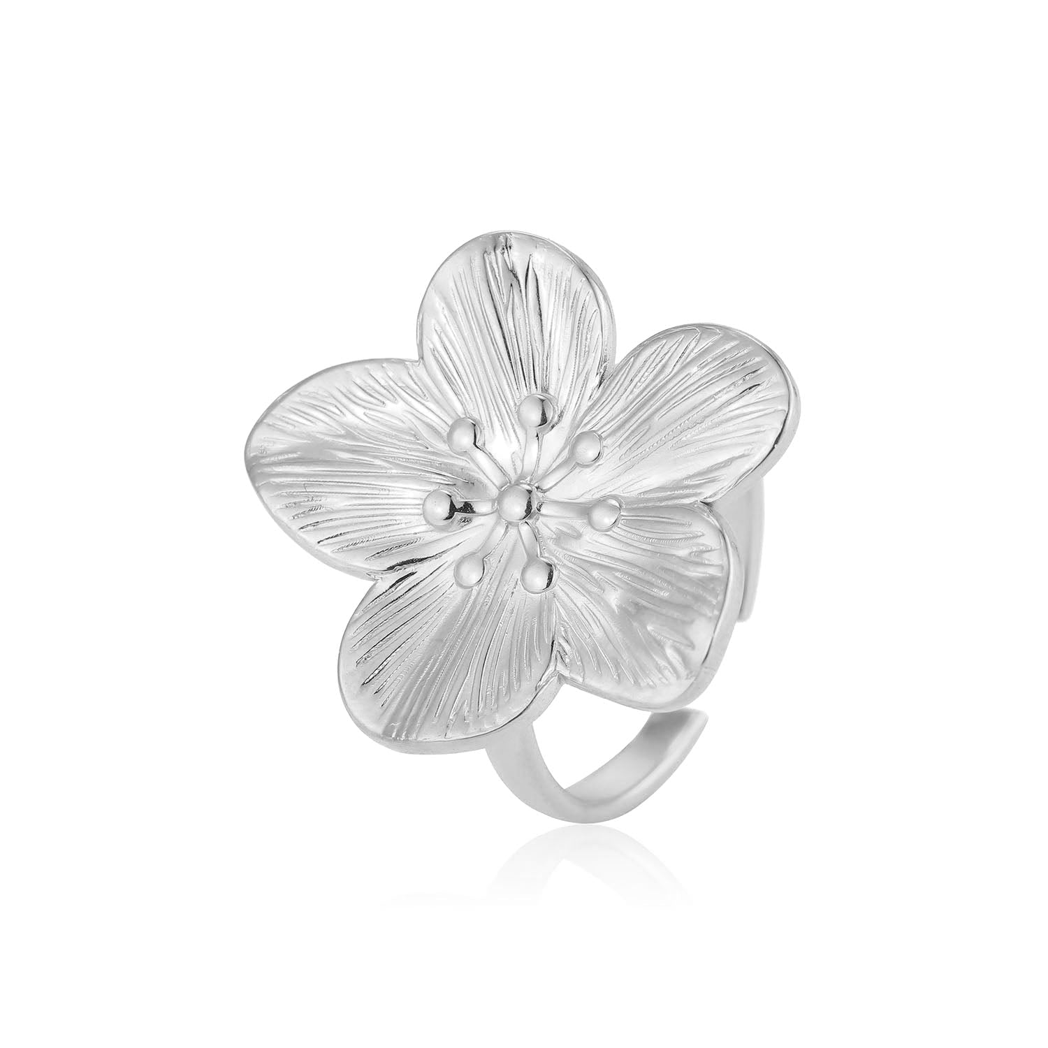 Ring botanical bloom zilver - Desieradenconcurrent.nl