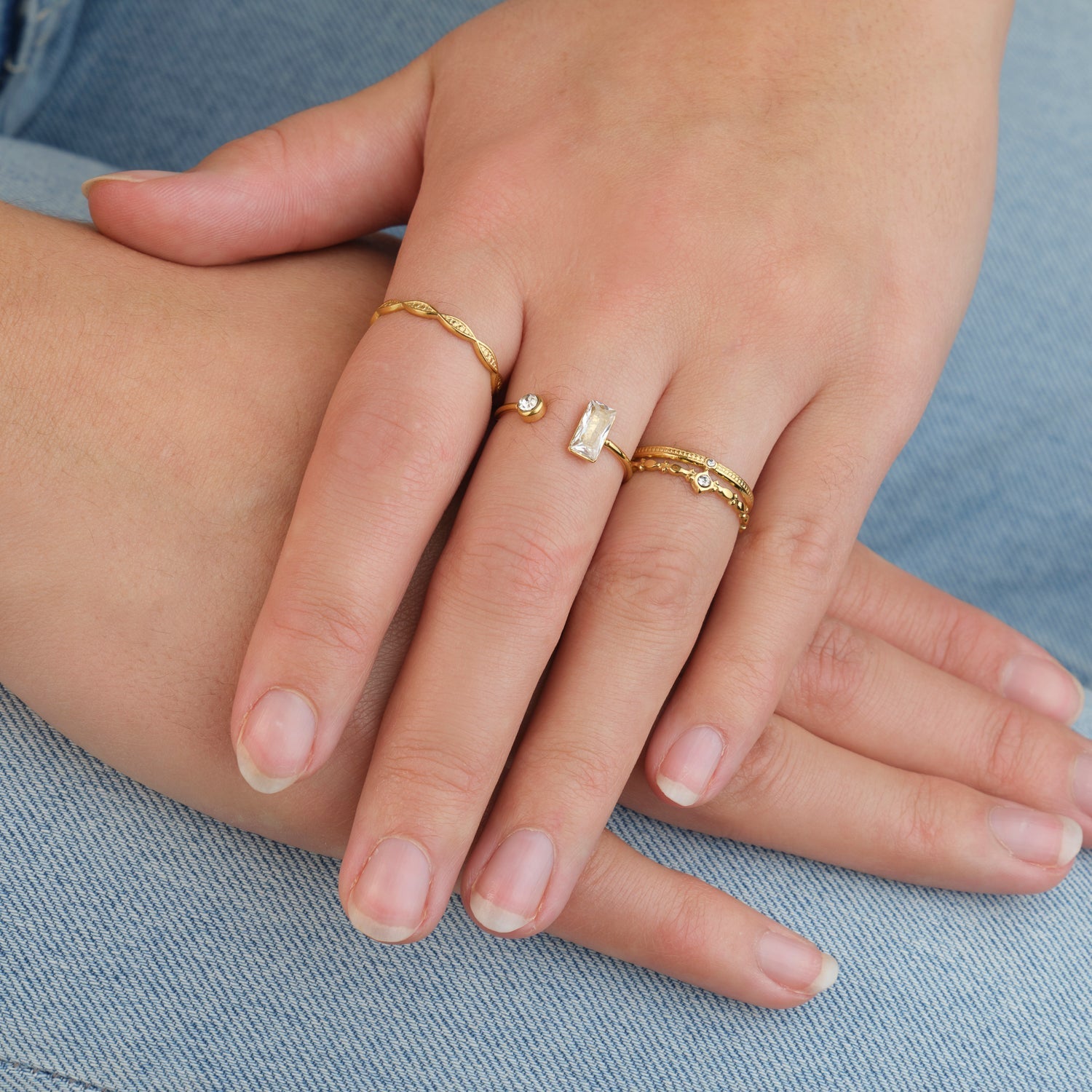Ring bubbles goud - Desieradenconcurrent.nl