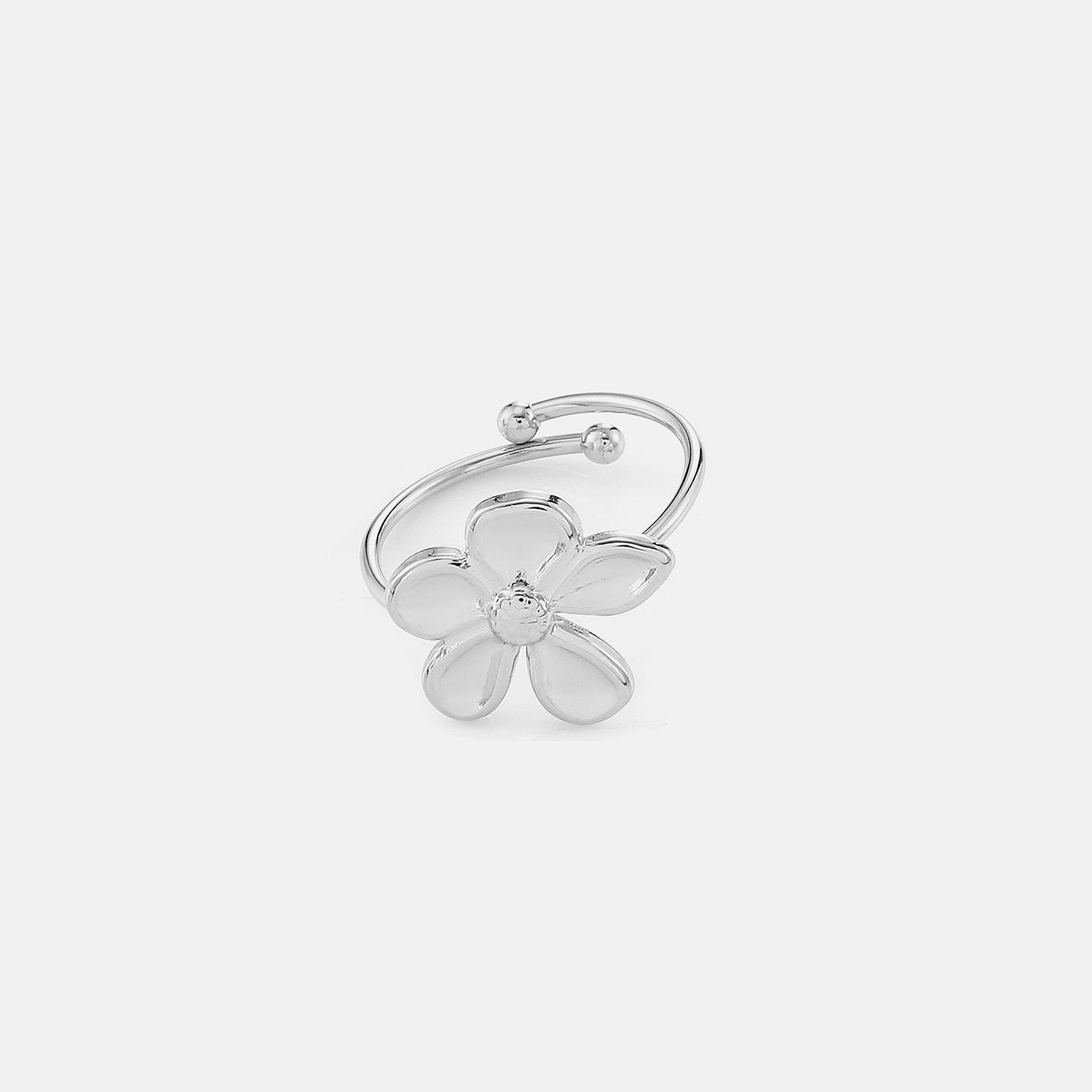 Ring flower zilver - Desieradenconcurrent.nl