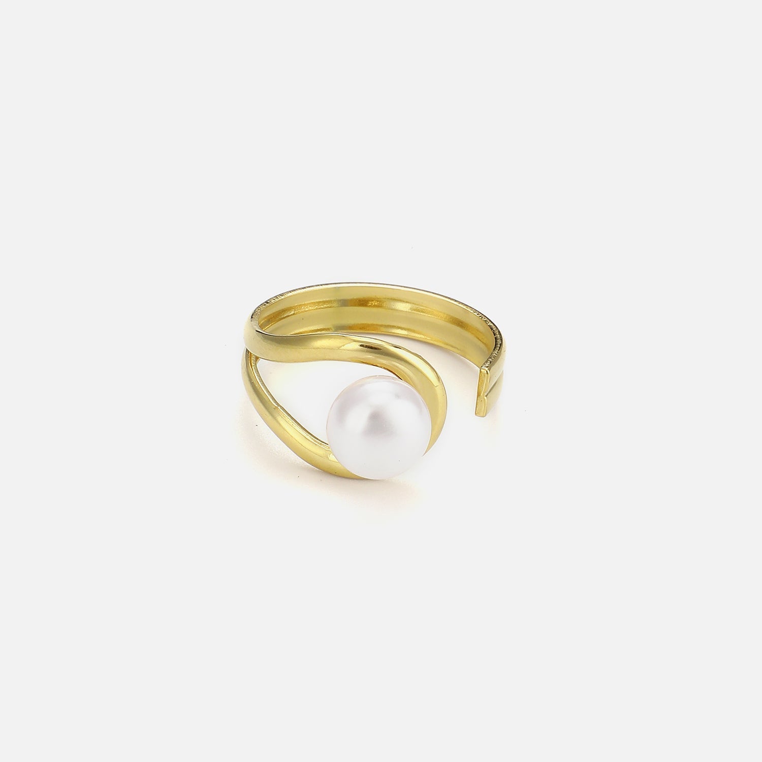 Ring grote parel goud - Desieradenconcurrent.nl