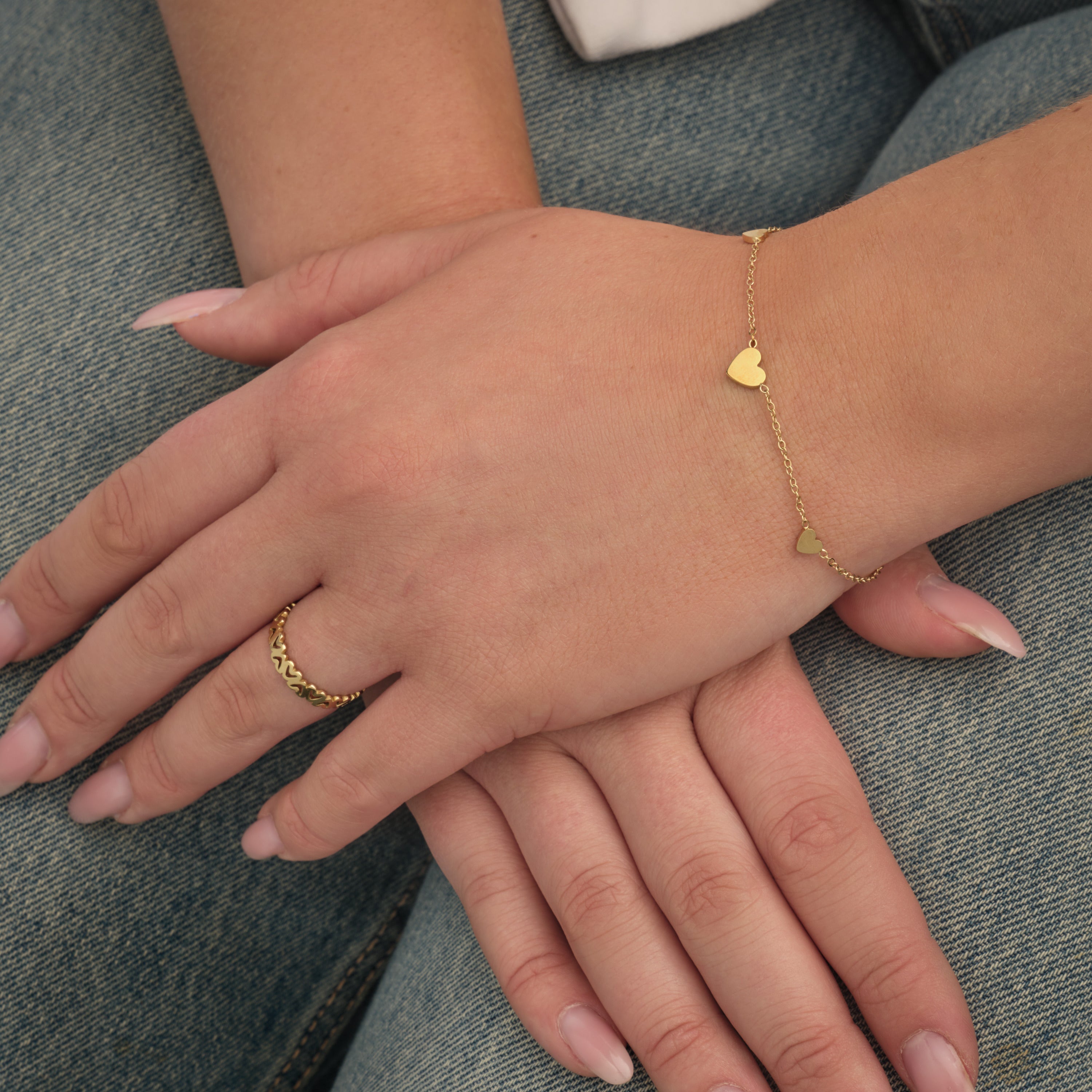 Ring hartjes goud - Desieradenconcurrent.nl