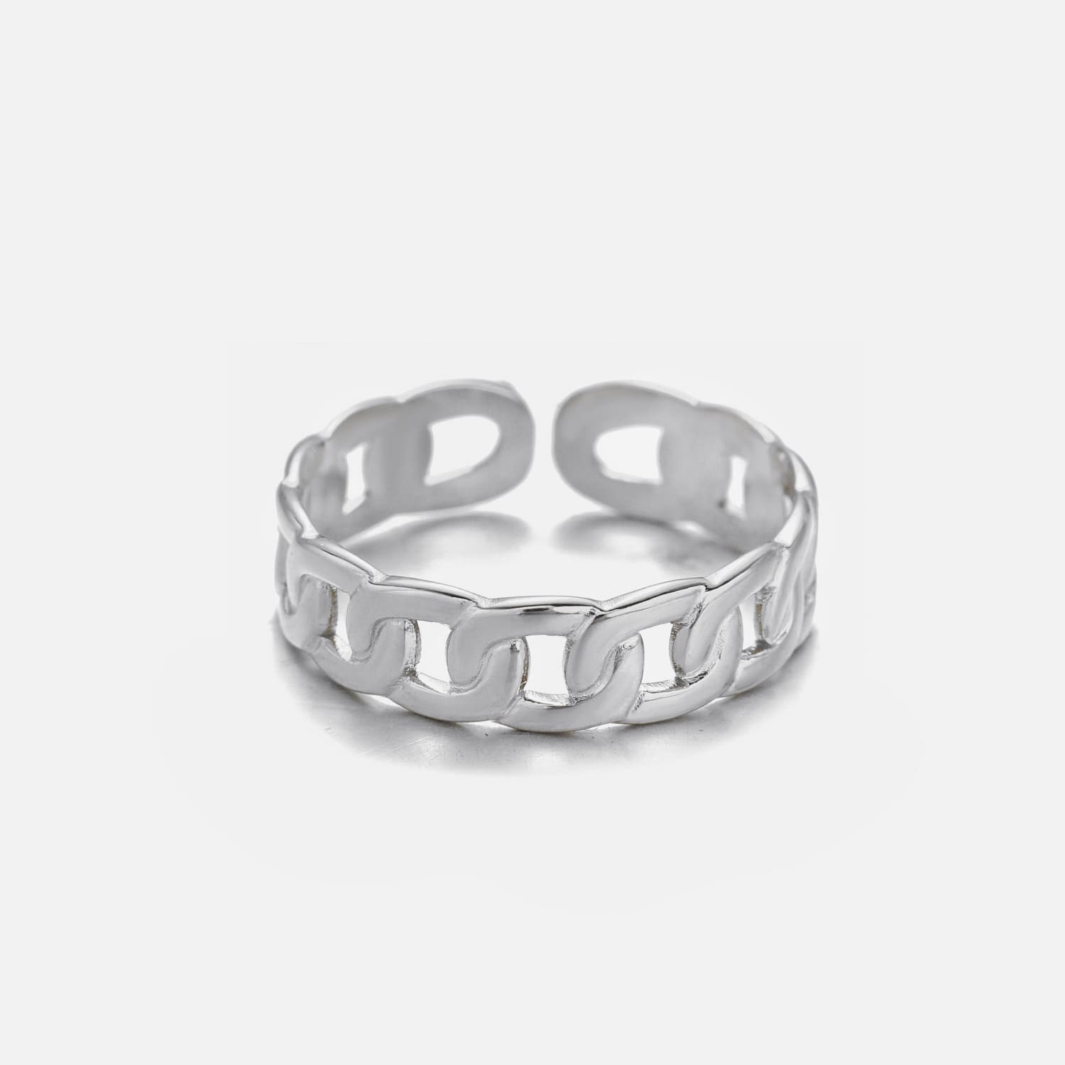 Ring kleine schakels zilver - Desieradenconcurrent.nl