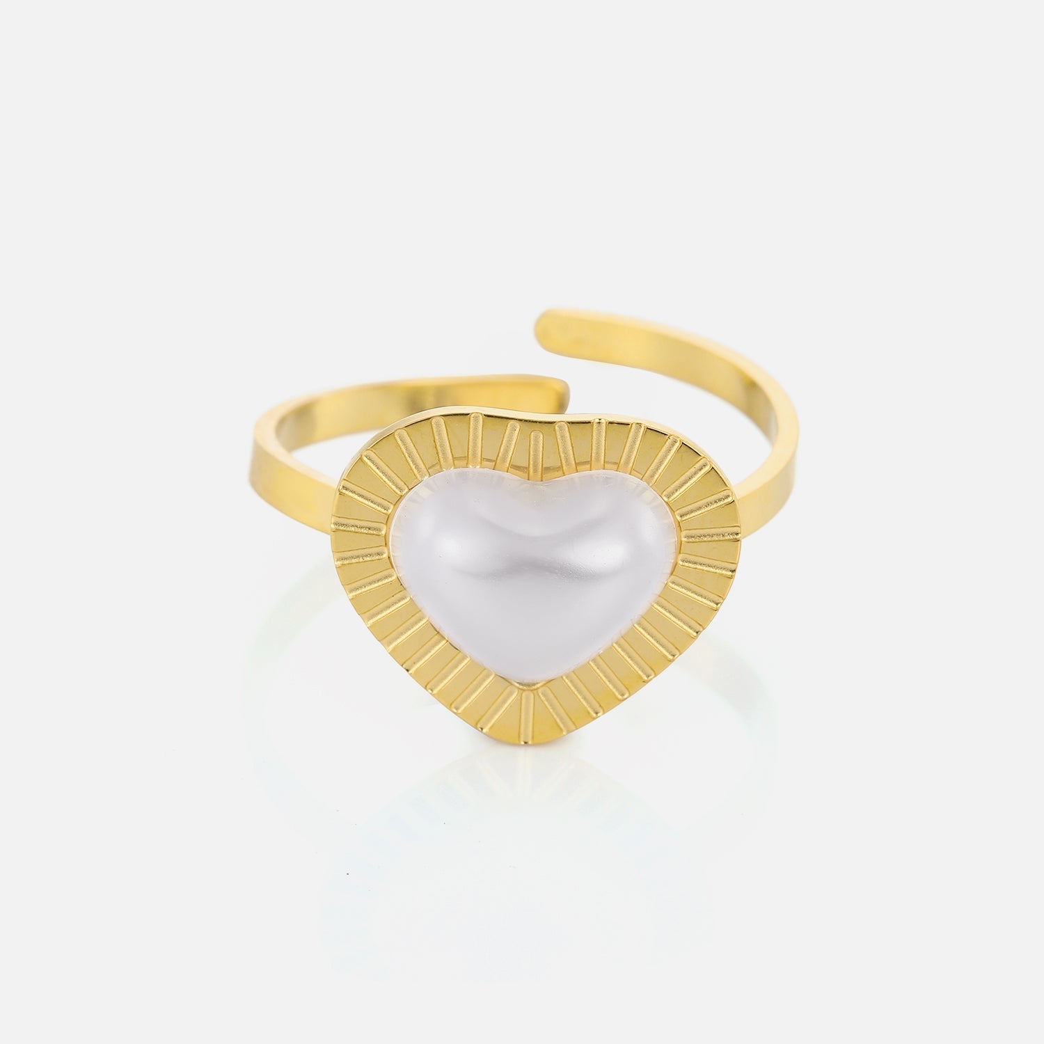 Ring parel hart goud - Desieradenconcurrent.nl