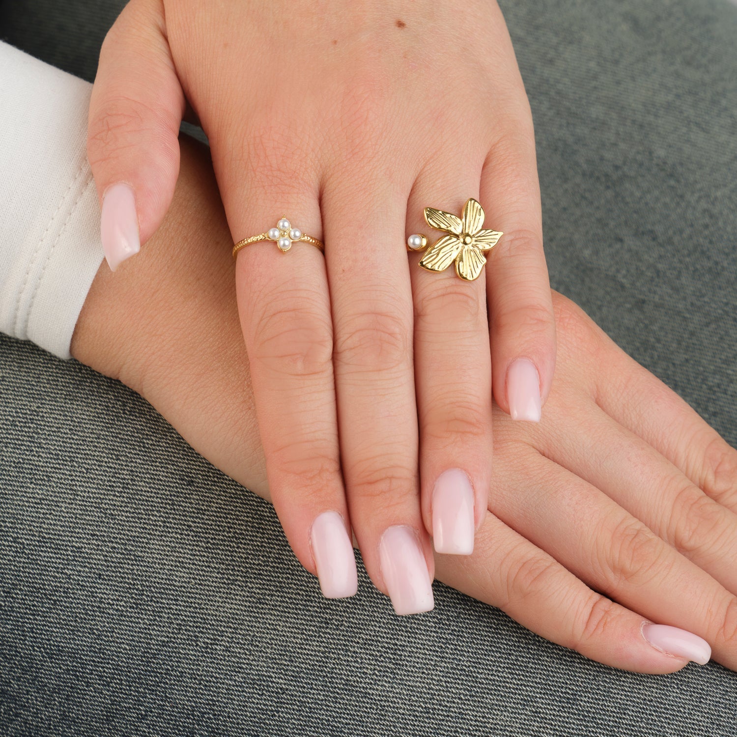 Ring parel kruis goud - Desieradenconcurrent.nl