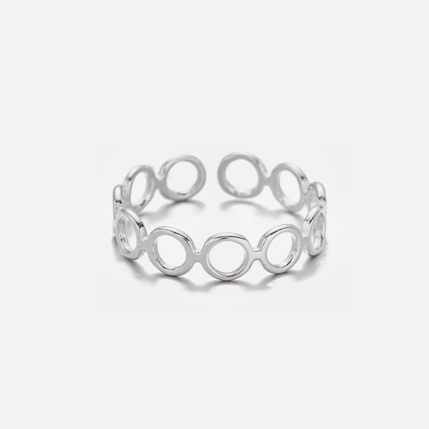 Ring rondjes zilver - Desieradenconcurrent.nl