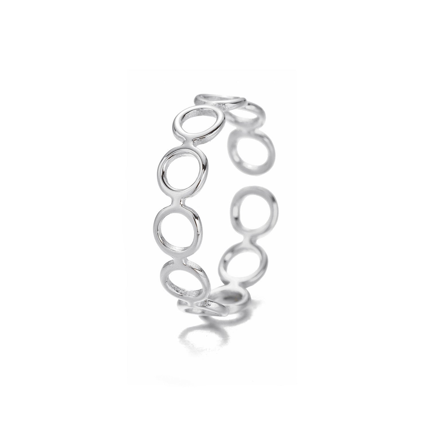 Ring rondjes zilver - Desieradenconcurrent.nl
