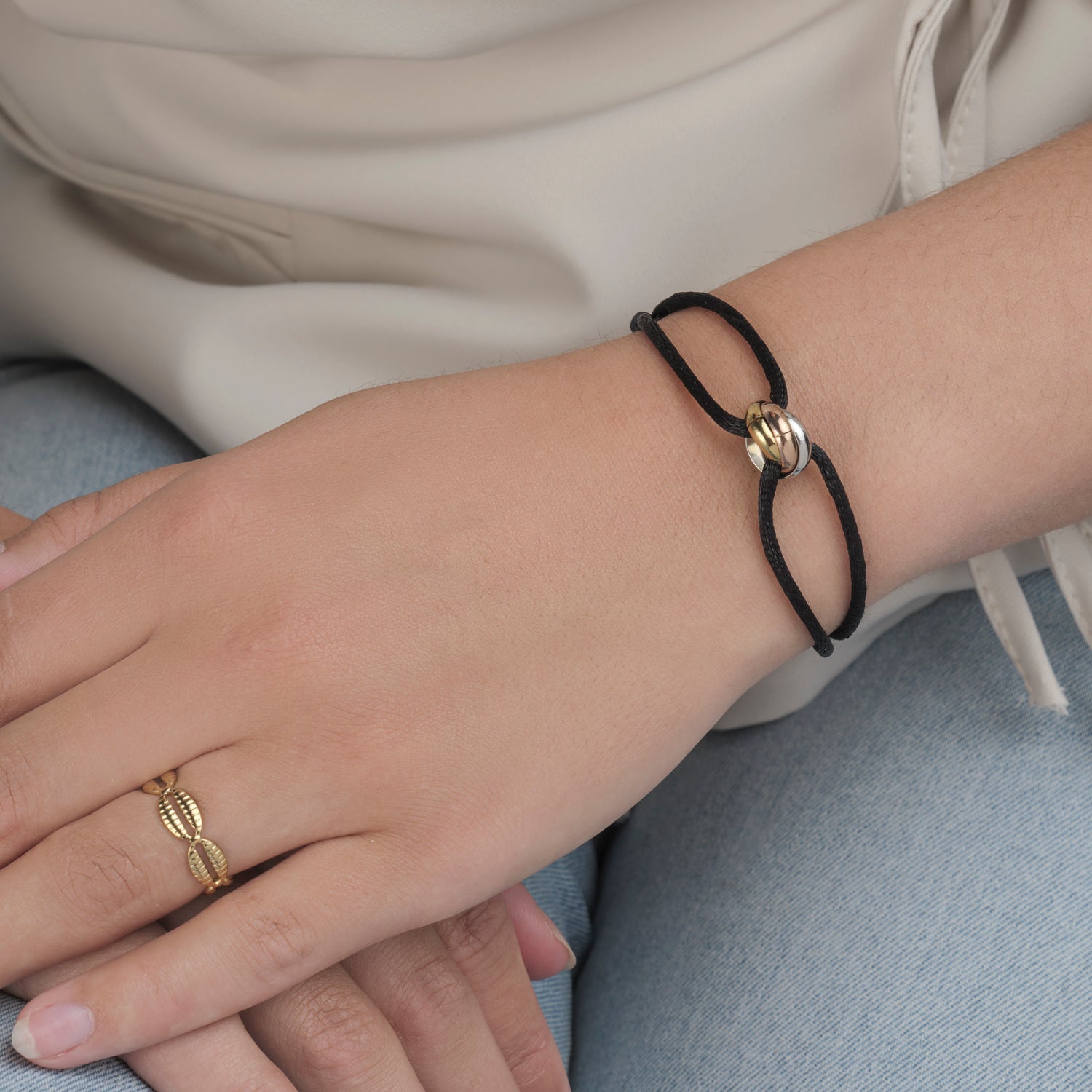 Ring schelpen goud - Desieradenconcurrent.nl