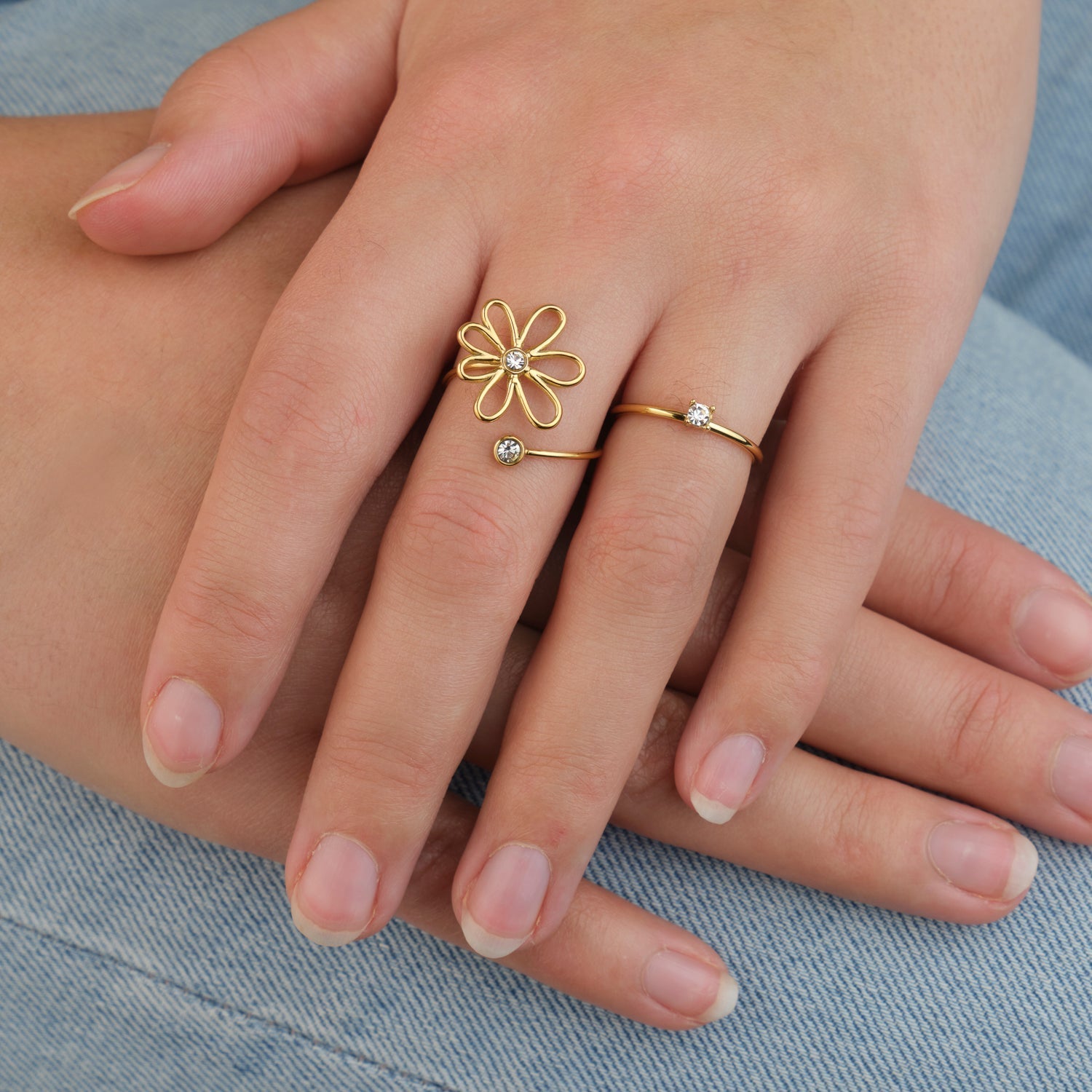Ring steentje goud - Desieradenconcurrent.nl