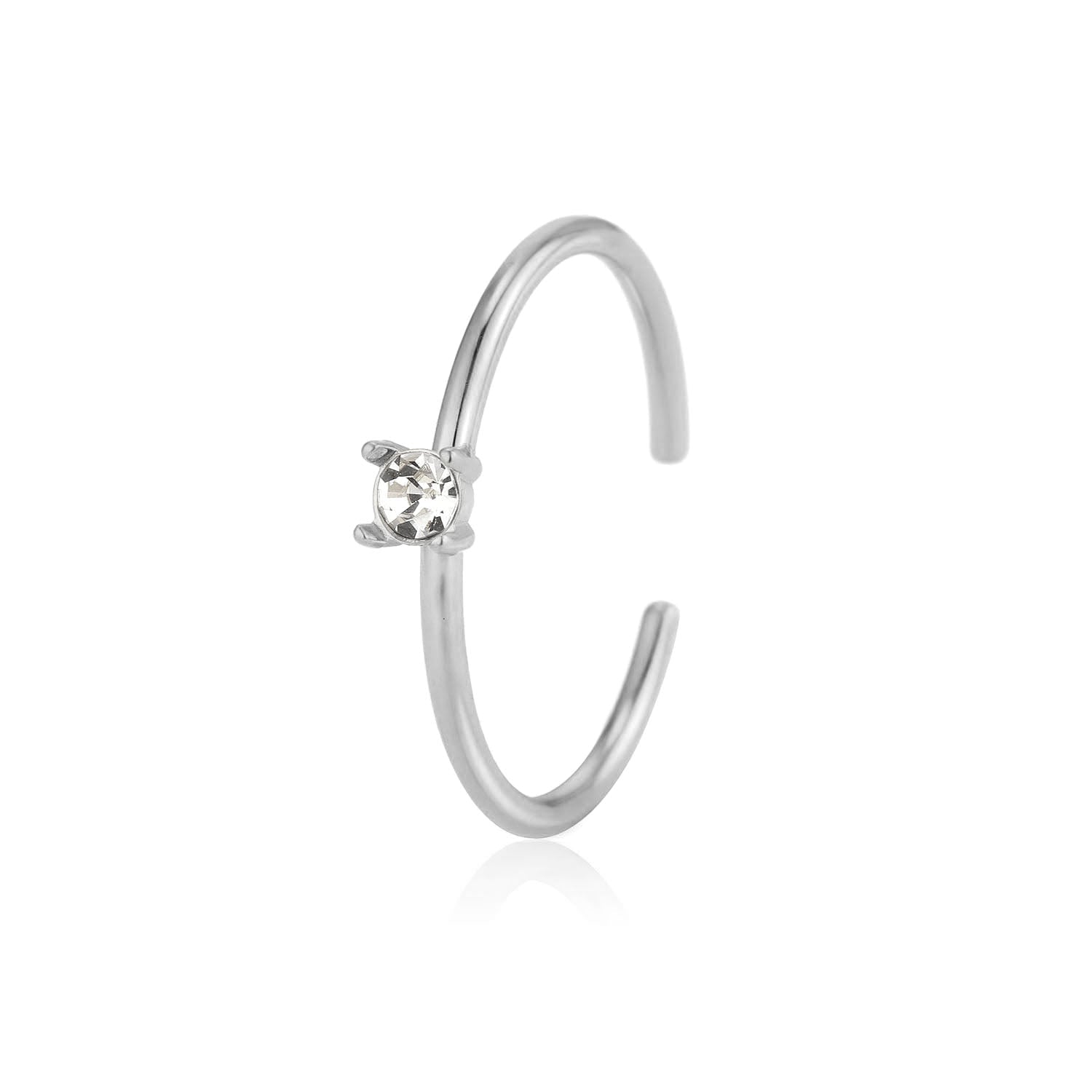 Ring steentje zilver - Desieradenconcurrent.nl