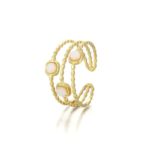 Ring three gems white - Desieradenconcurrent.nl