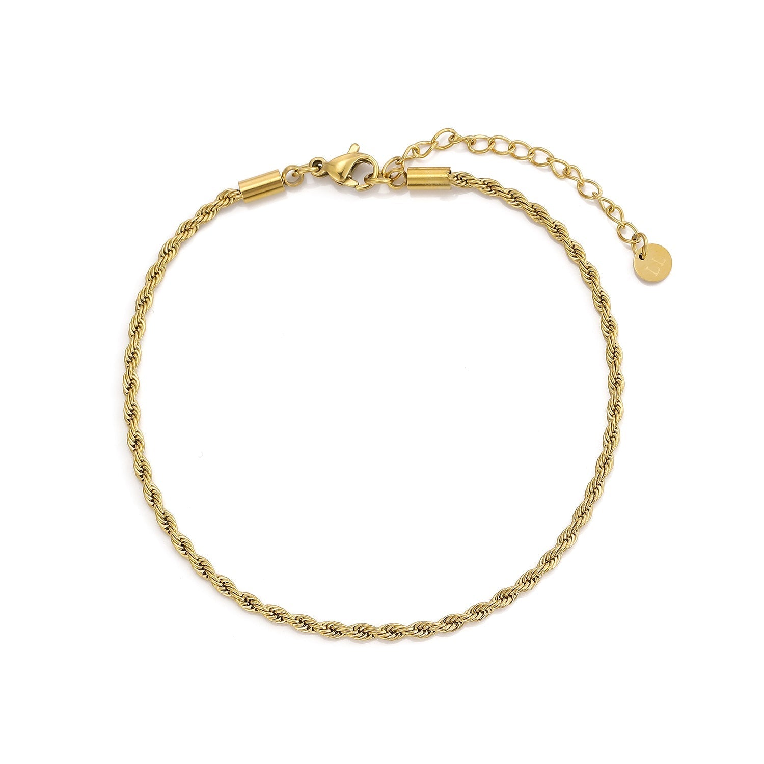 Rope armband 2mm Goud - Desieradenconcurrent.nl