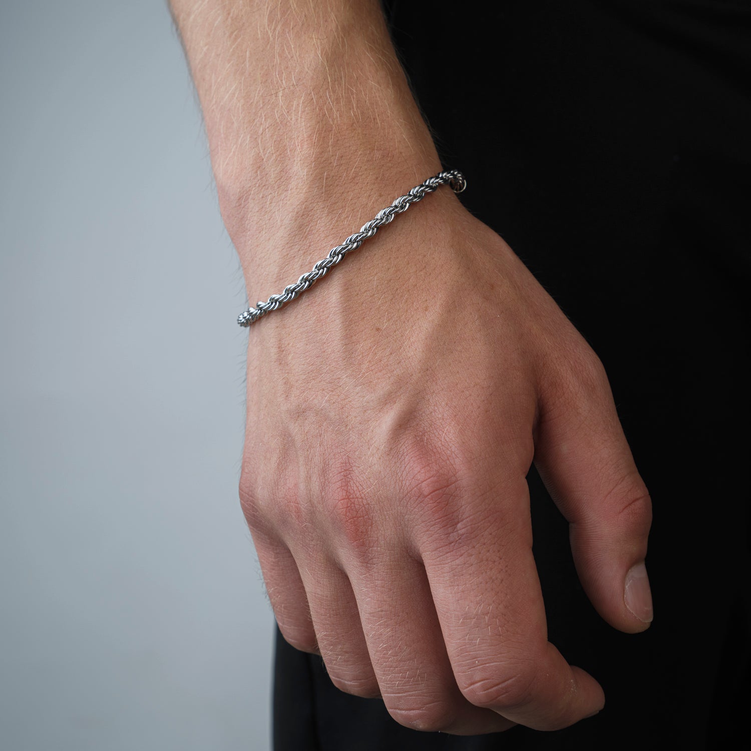 Rope armband 4mm Zilver - Desieradenconcurrent.nl