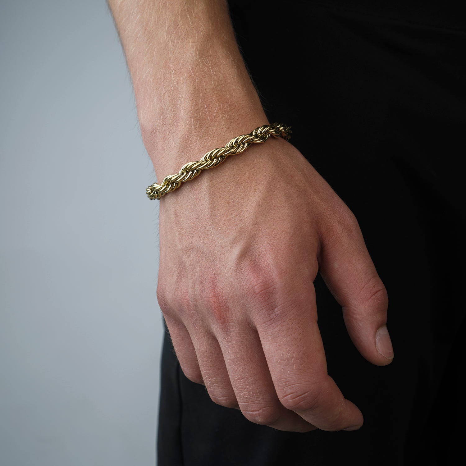 Rope armband 8mm Goud - Desieradenconcurrent.nl