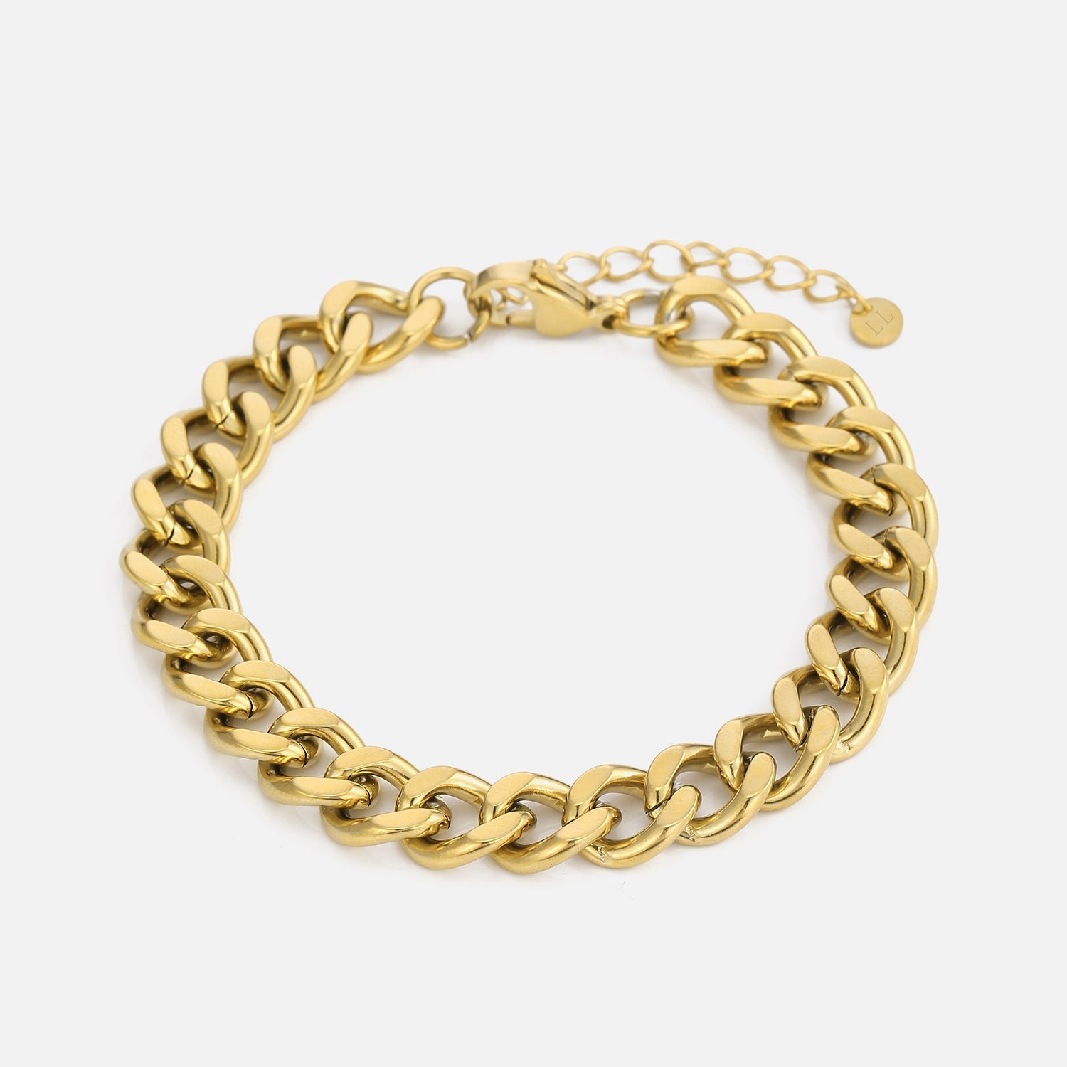 Schakel armband 10mm Goud - Desieradenconcurrent.nl