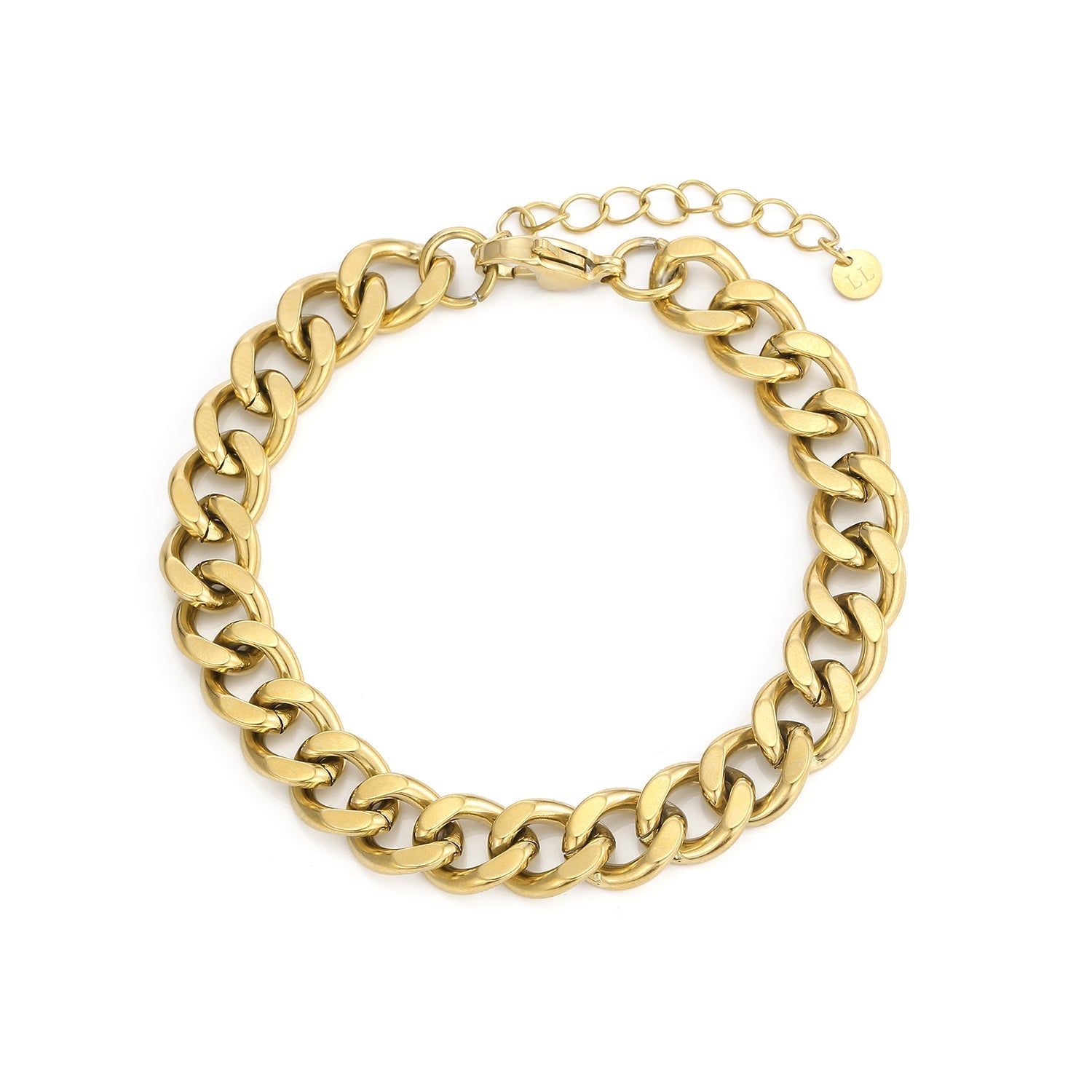 Schakel armband 10mm Goud - Desieradenconcurrent.nl