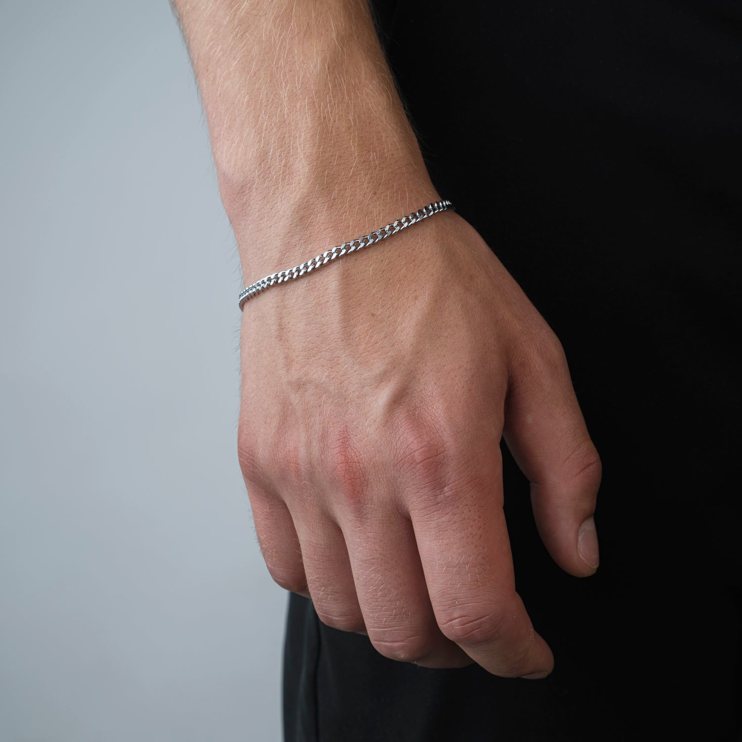 Schakel armband 4mm Zilver - Desieradenconcurrent.nl