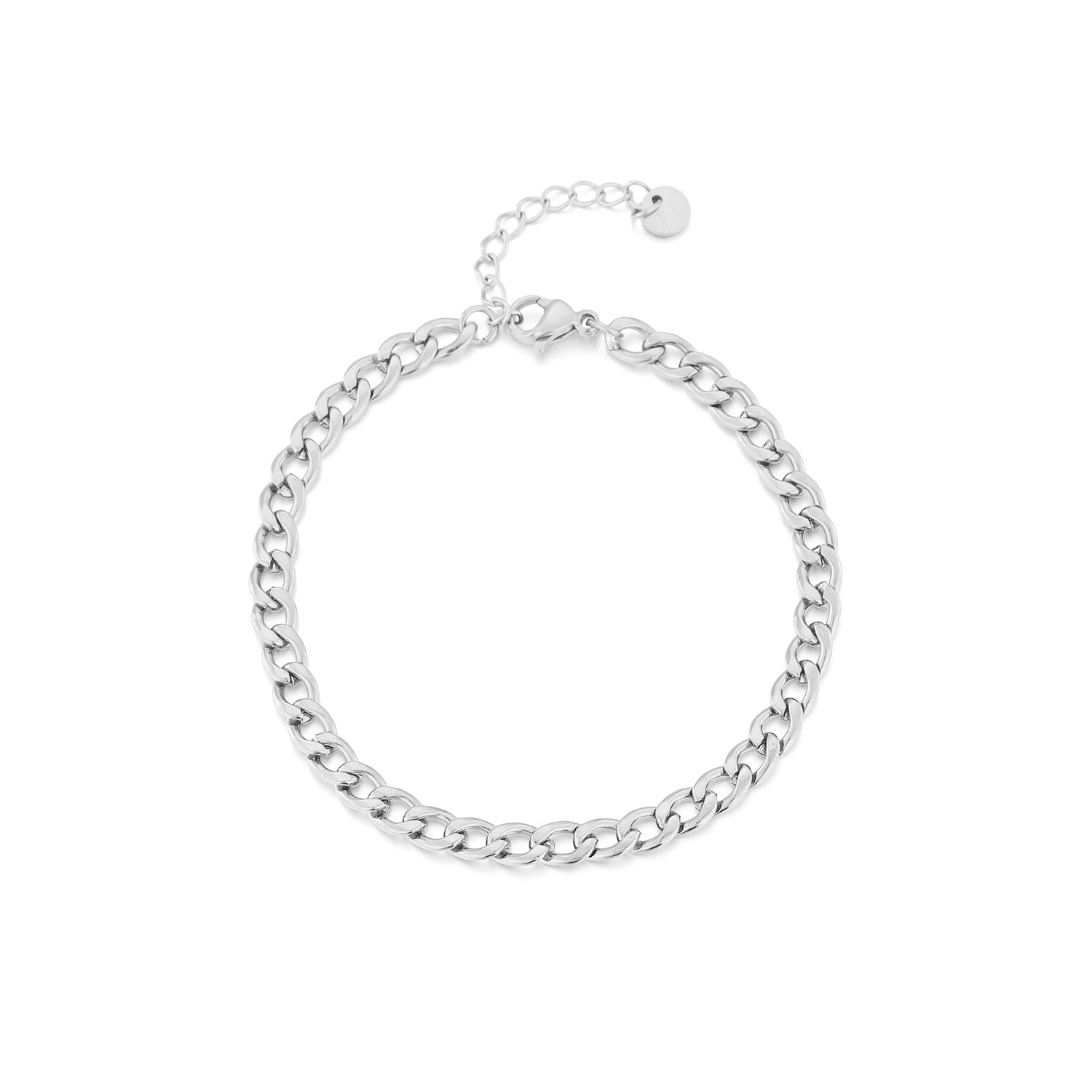 Schakelarmband 4mm zilver - Desieradenconcurrent.nl