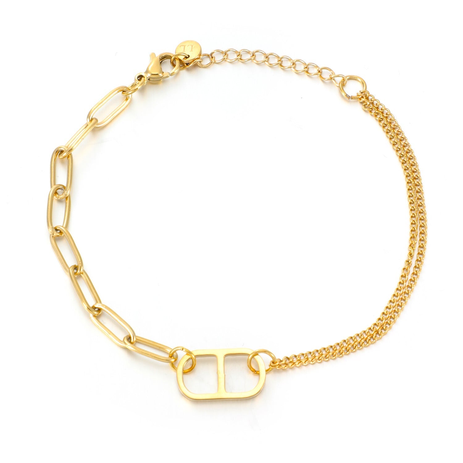 Schakelarmband goodlife goud - Desieradenconcurrent.nl
