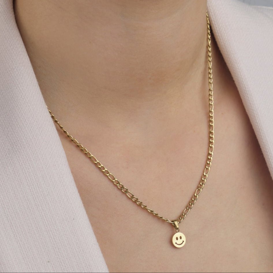 Schakelketting happy goud - Desieradenconcurrent.nl