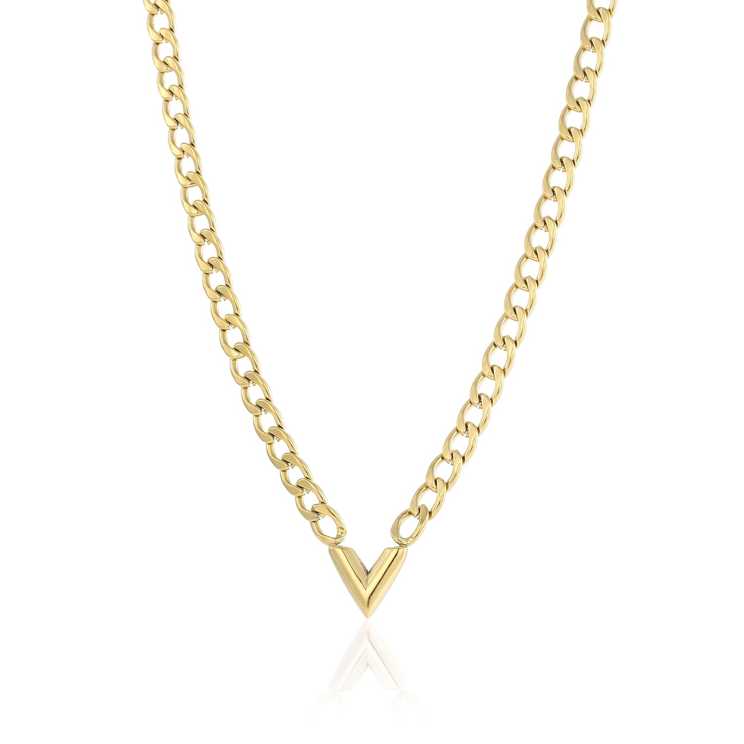 Schakelketting V goud - Desieradenconcurrent.nl