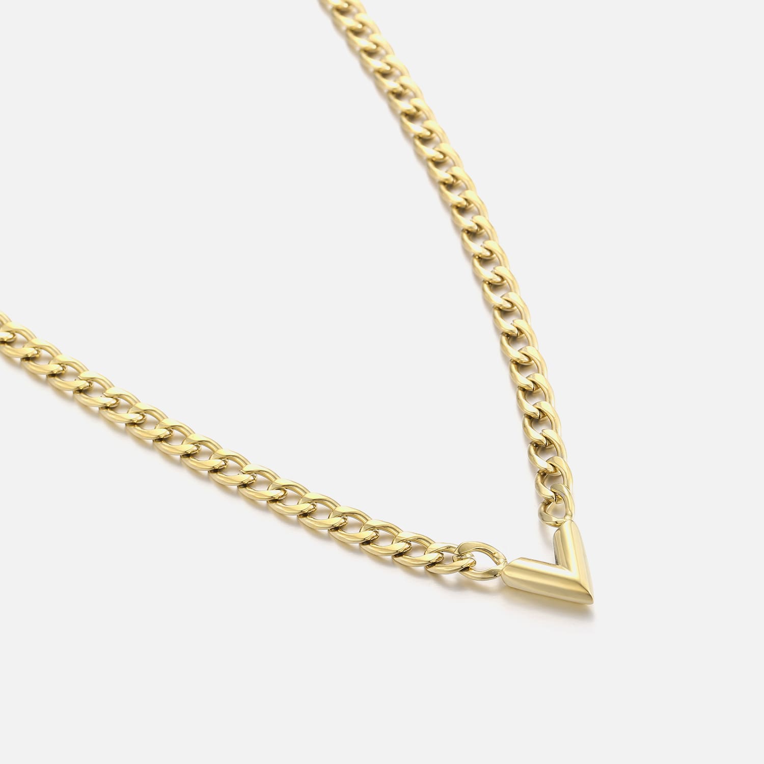 Schakelketting V goud - Desieradenconcurrent.nl