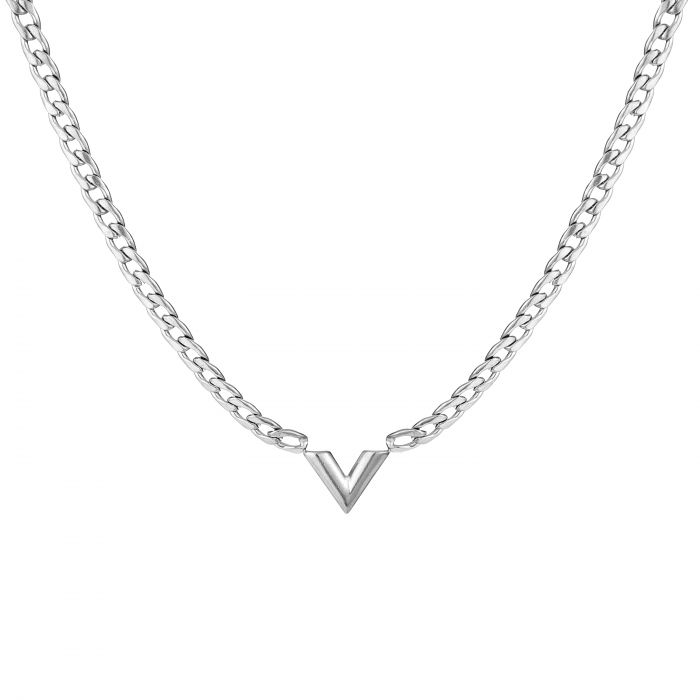 Schakelketting V zilver - Desieradenconcurrent.nl