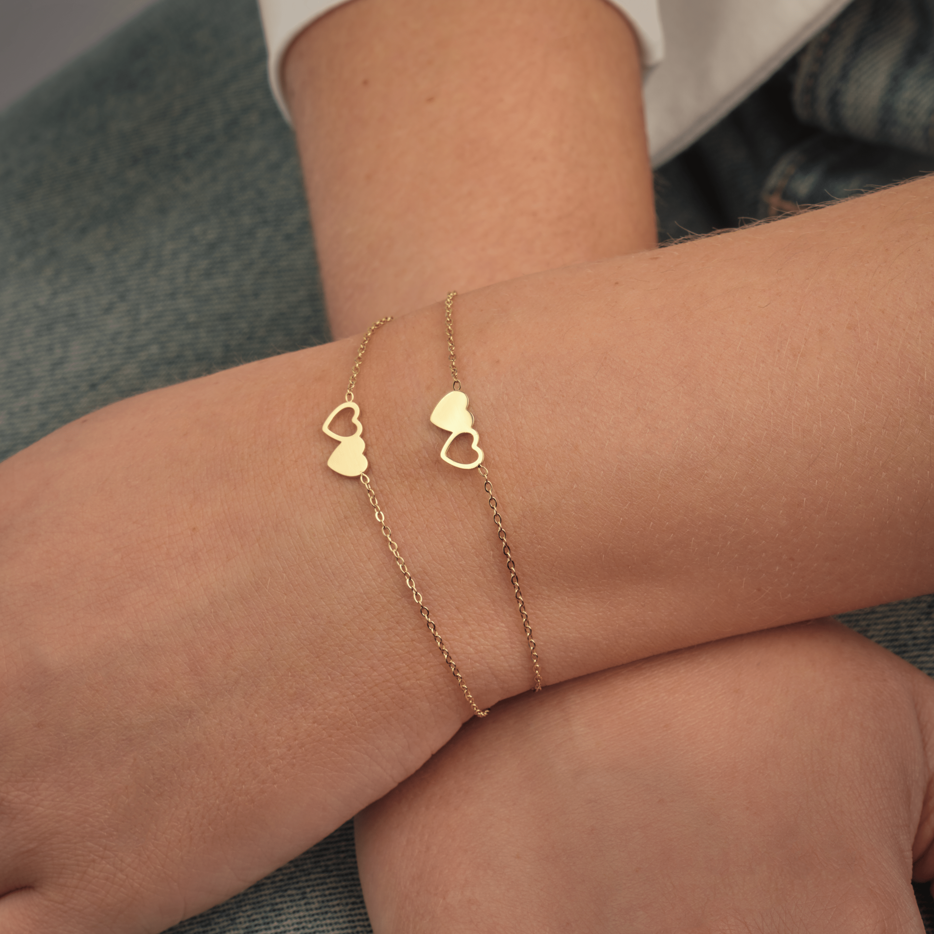 Set armbanden altijd verbonden goud - Desieradenconcurrent.nl