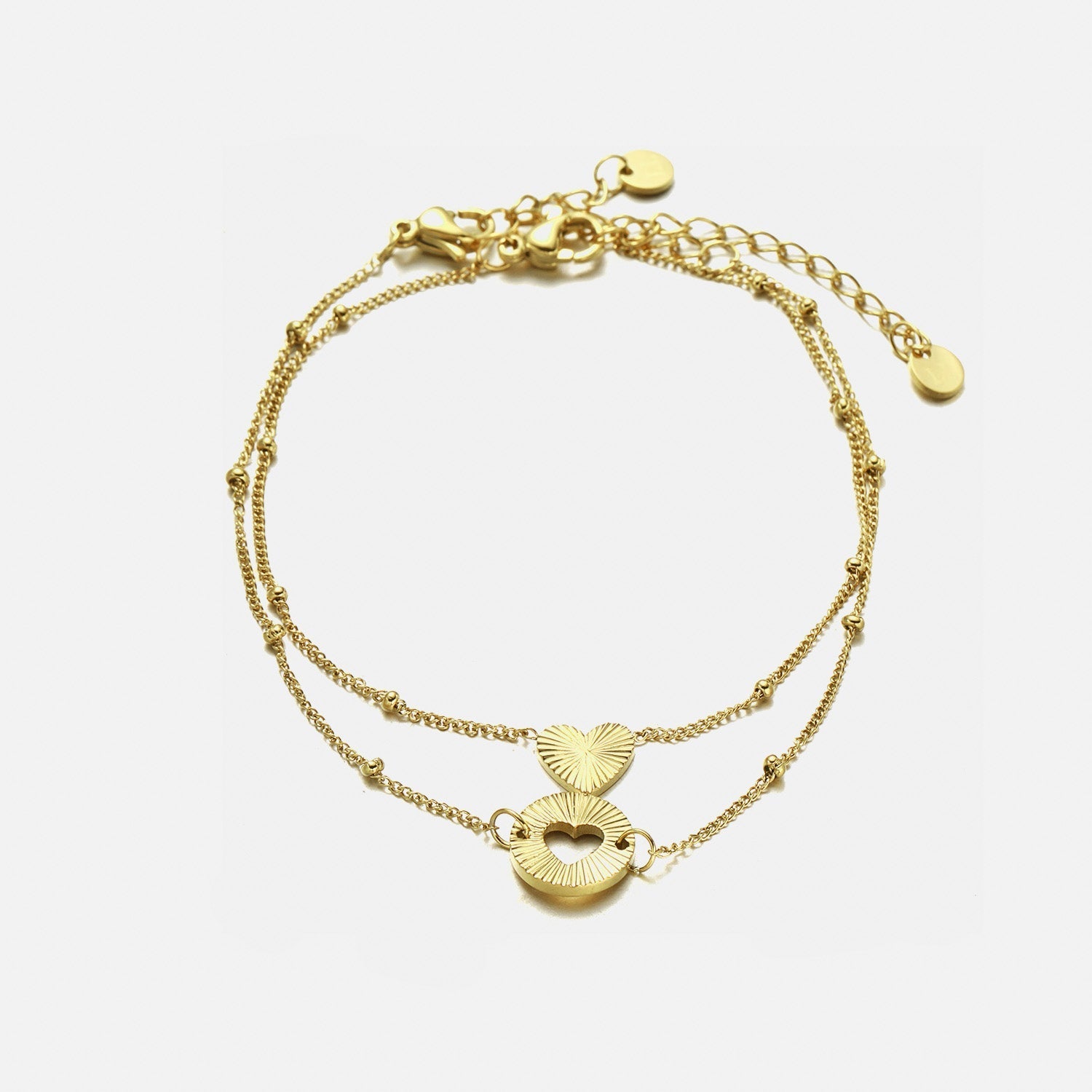 Set armbanden double love goud - Desieradenconcurrent.nl