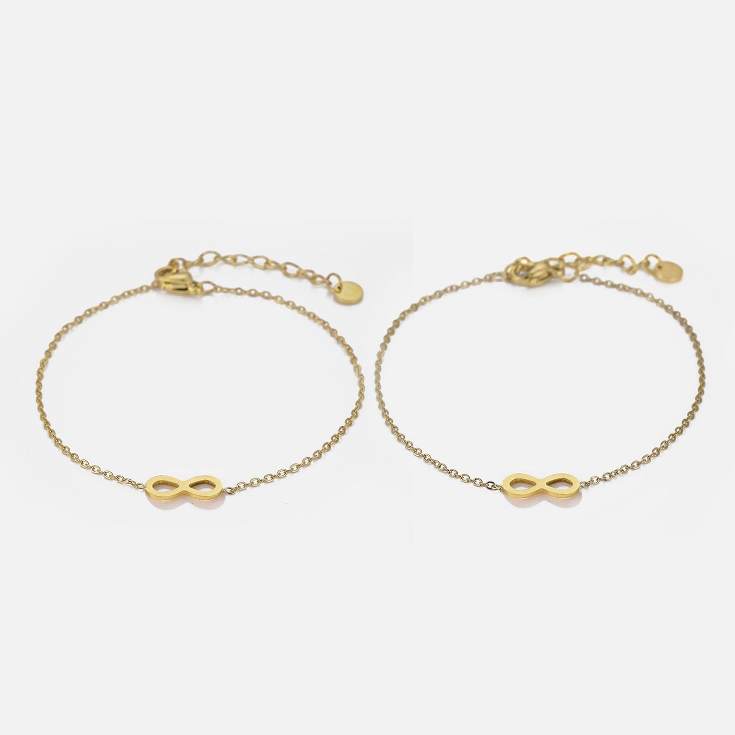 Set armbanden infinity goud - Desieradenconcurrent.nl
