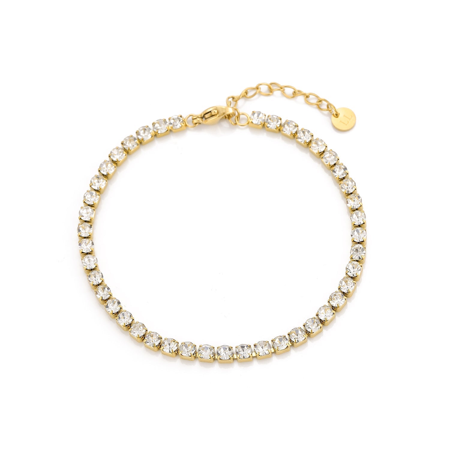 Tennis armband goud - Desieradenconcurrent.nl