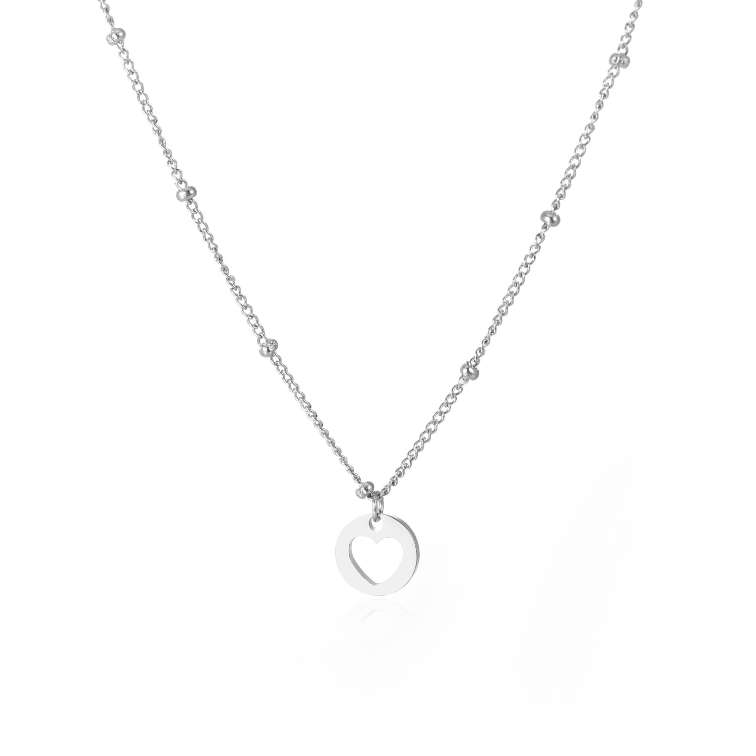 Vriendschapketting open hartje zilver - Desieradenconcurrent.nl