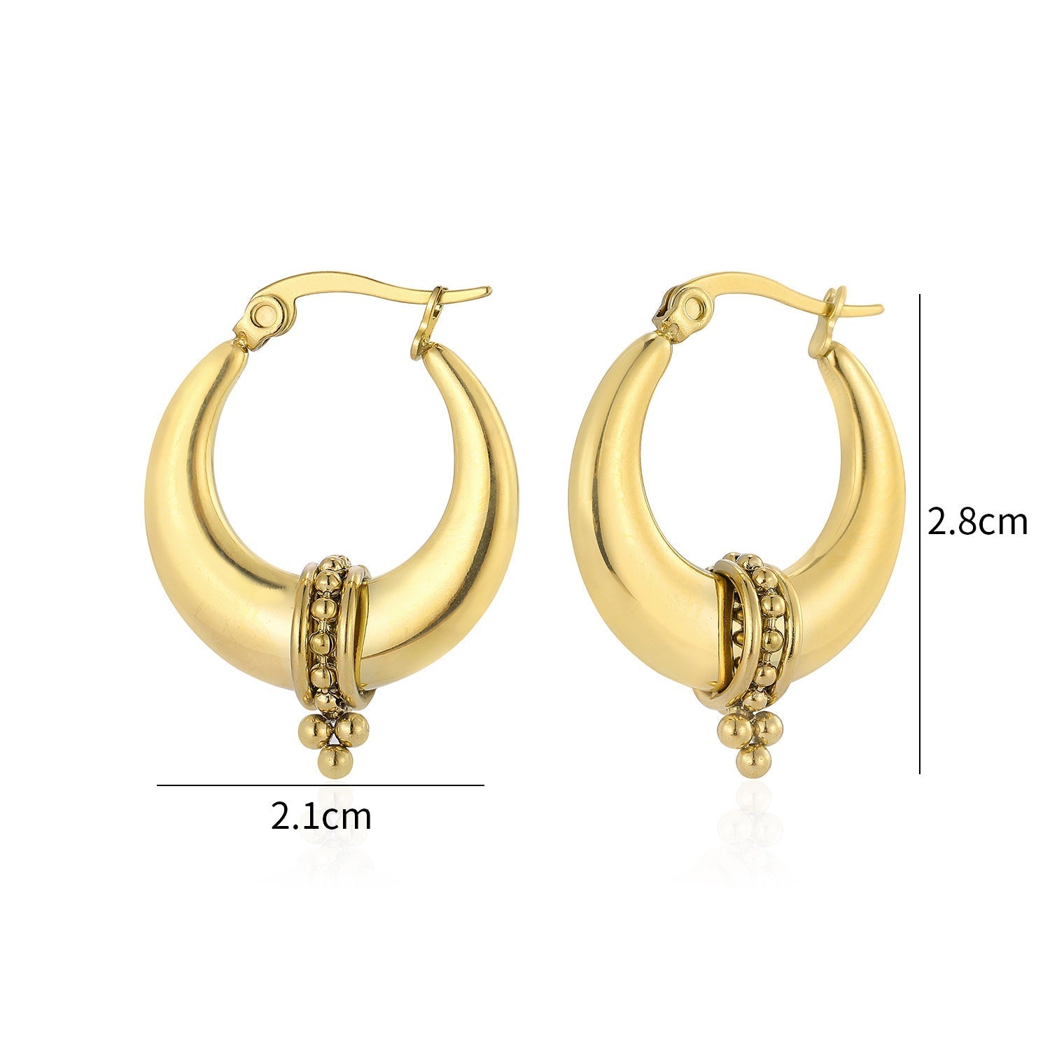 Zen Bali hoops goud - Desieradenconcurrent.nl