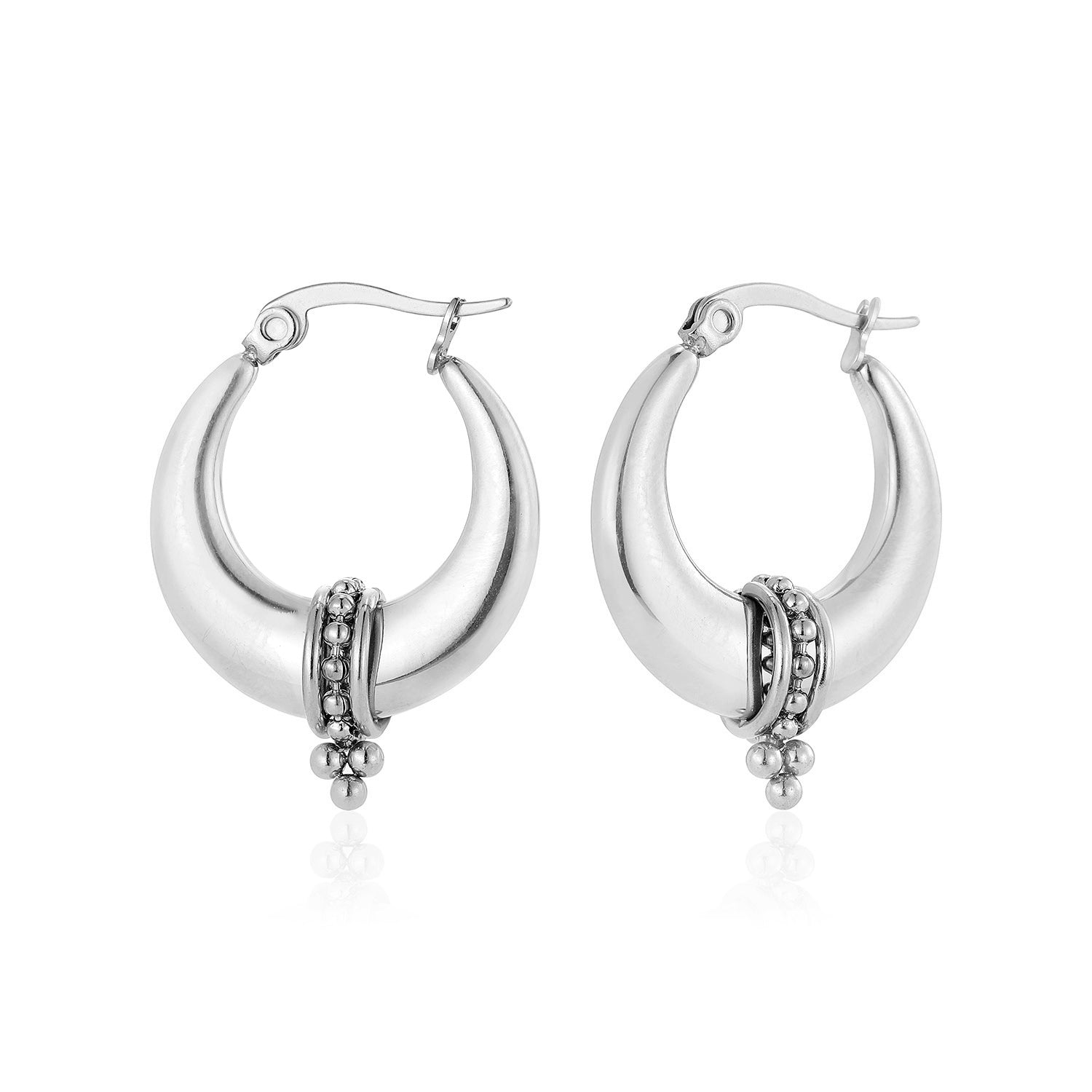 Zen Bali hoops zilver - Desieradenconcurrent.nl